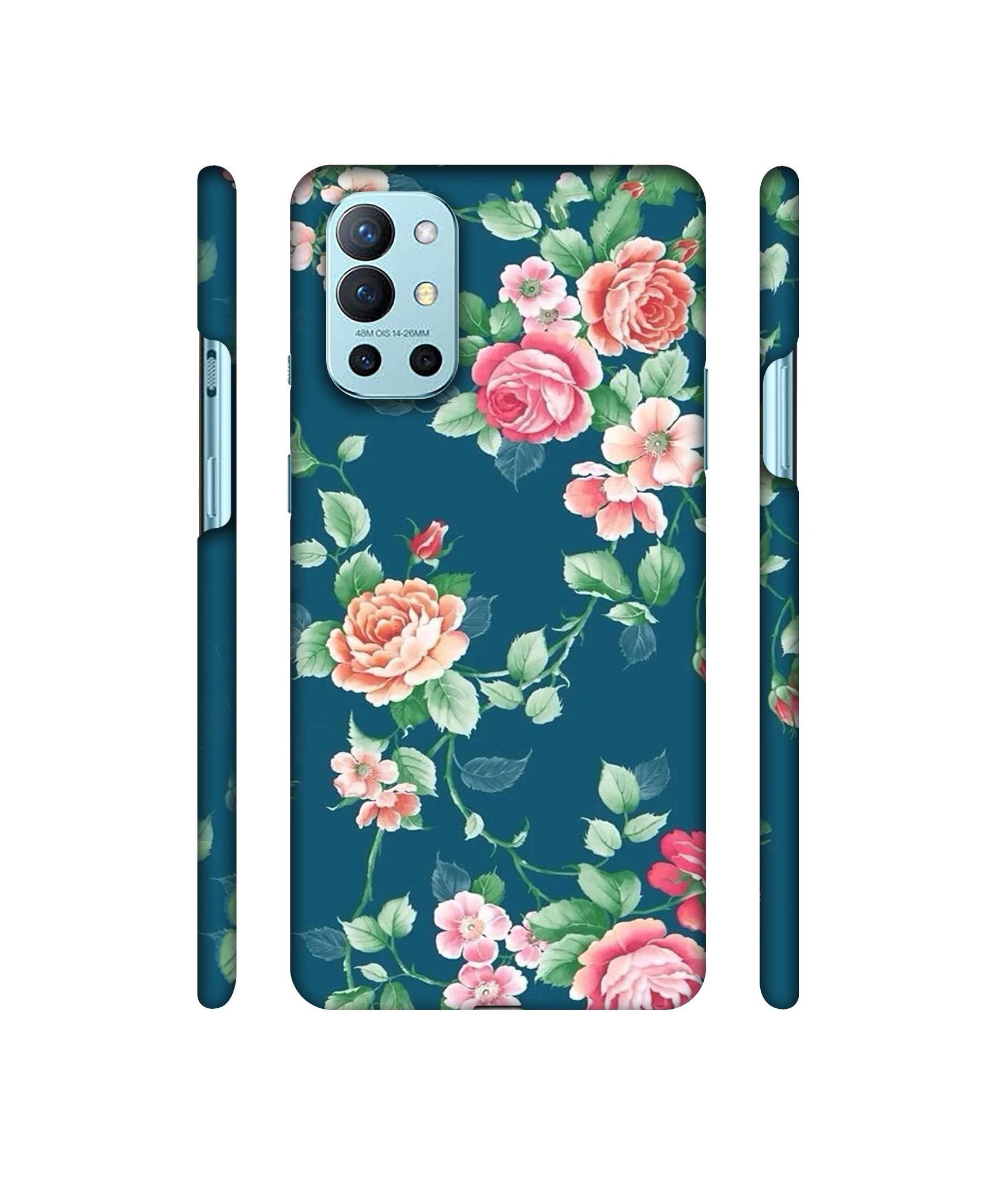 Vintage Floral Designer Hard Back Cover for OnePlus 9R