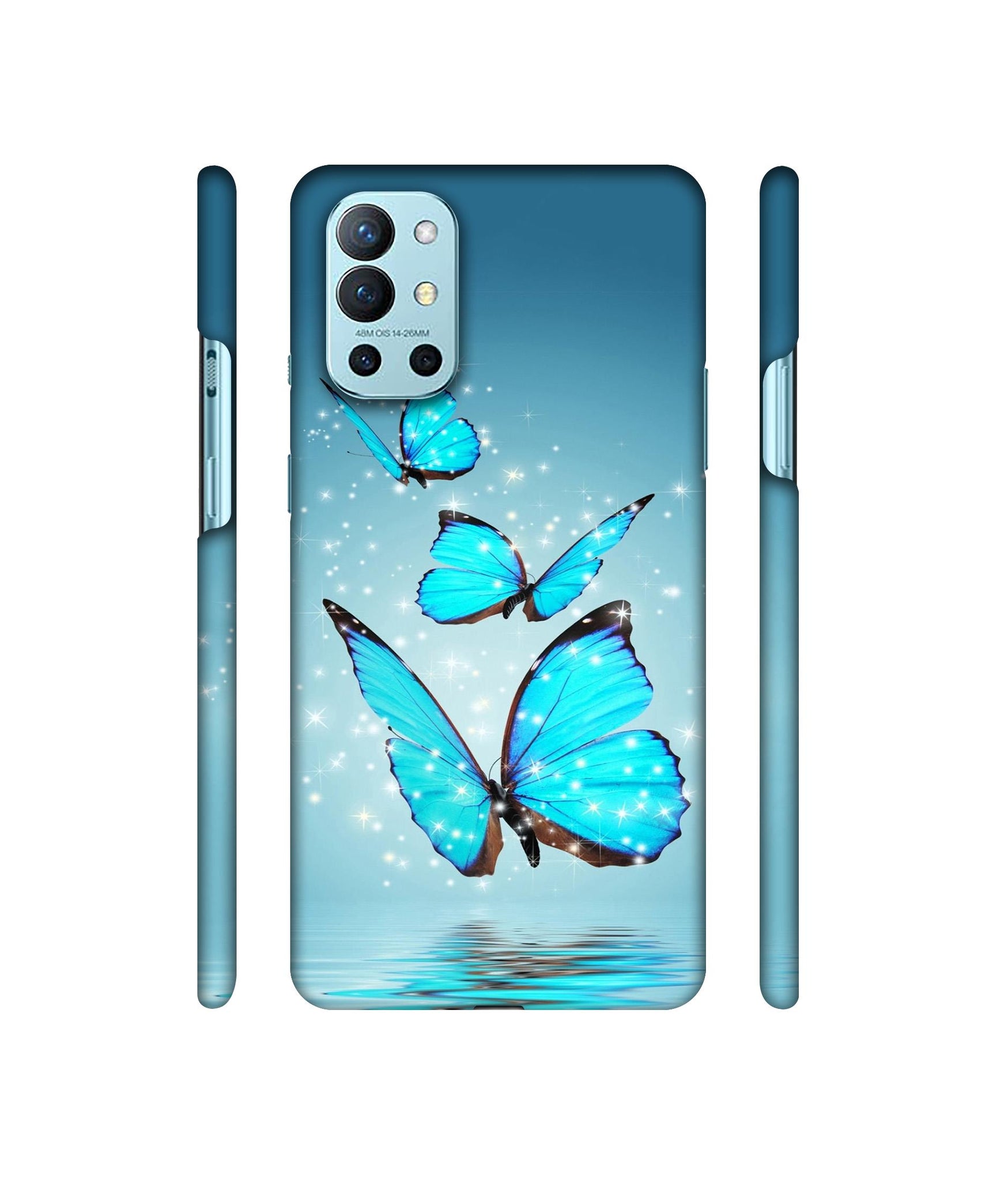 Flying Butterflies Designer Hard Back Cover for OnePlus 9R