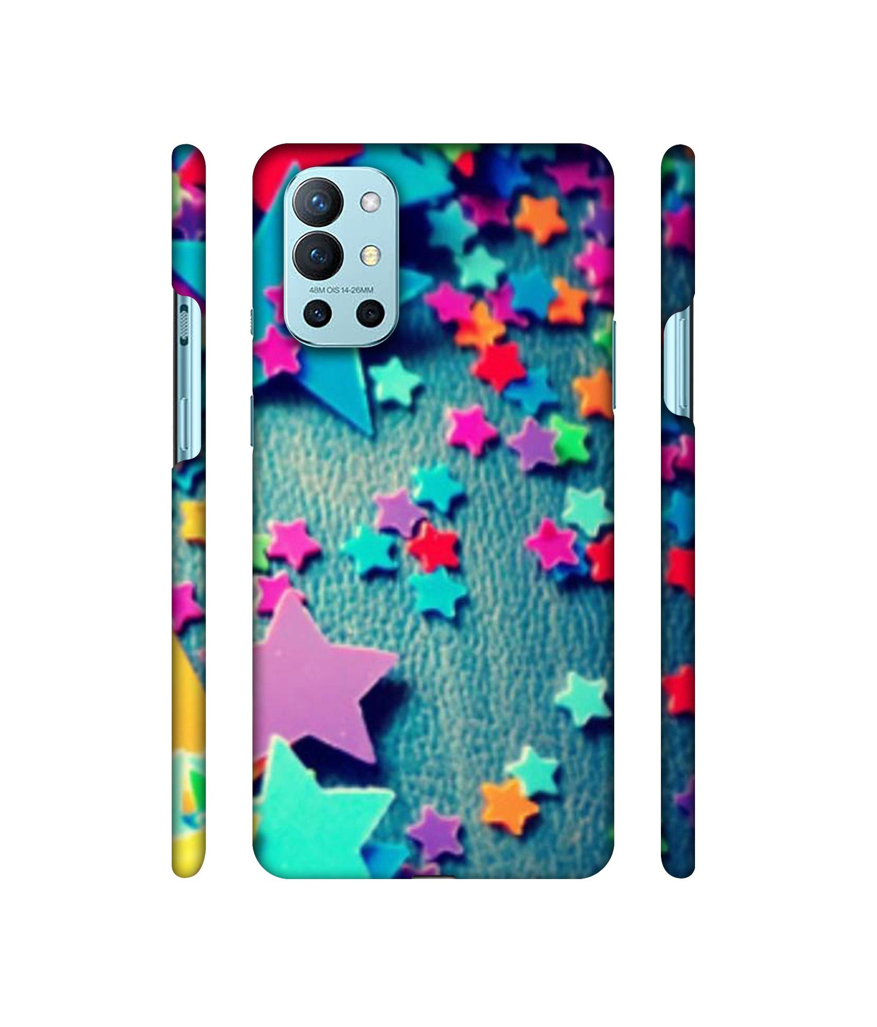 Colorful Stars Designer Hard Back Cover for OnePlus 9R