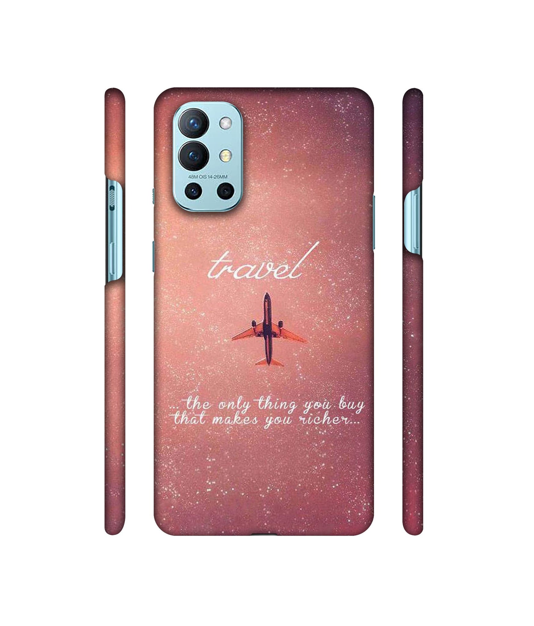 Travel with Plane Designer Hard Back Cover for OnePlus 9R