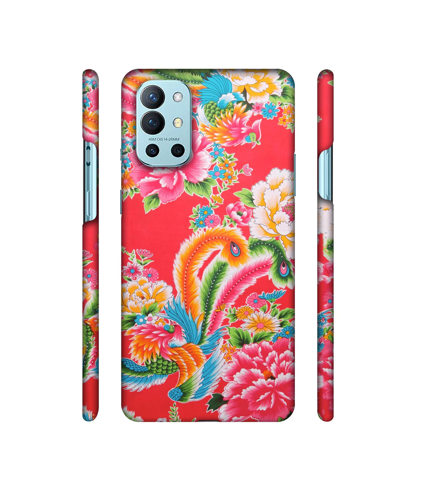 Cute Floral Pattern Print Designer Hard Back Cover for OnePlus 9R