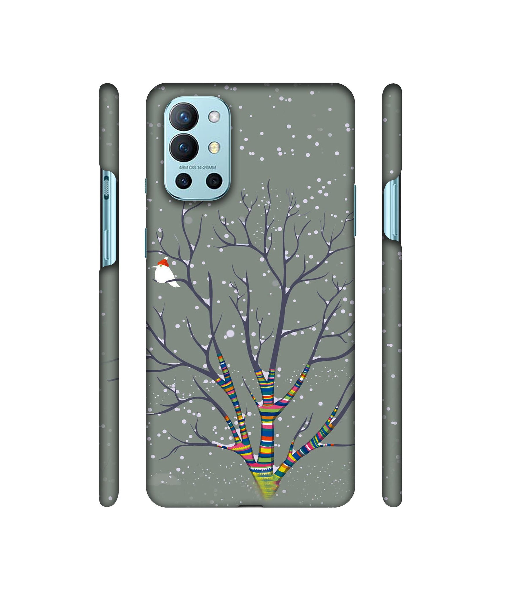 Winter Pattern Print Designer Hard Back Cover for OnePlus 9R