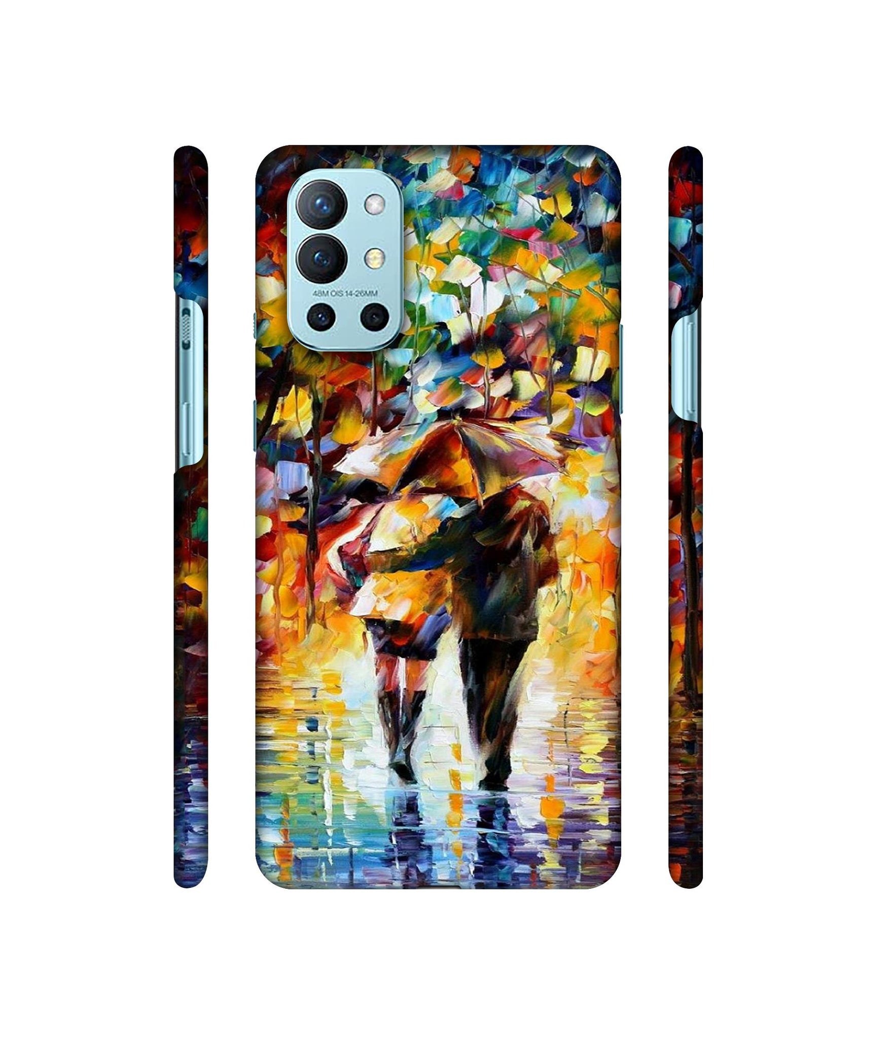 Paint Couple Pattern Designer Hard Back Cover for OnePlus 9R