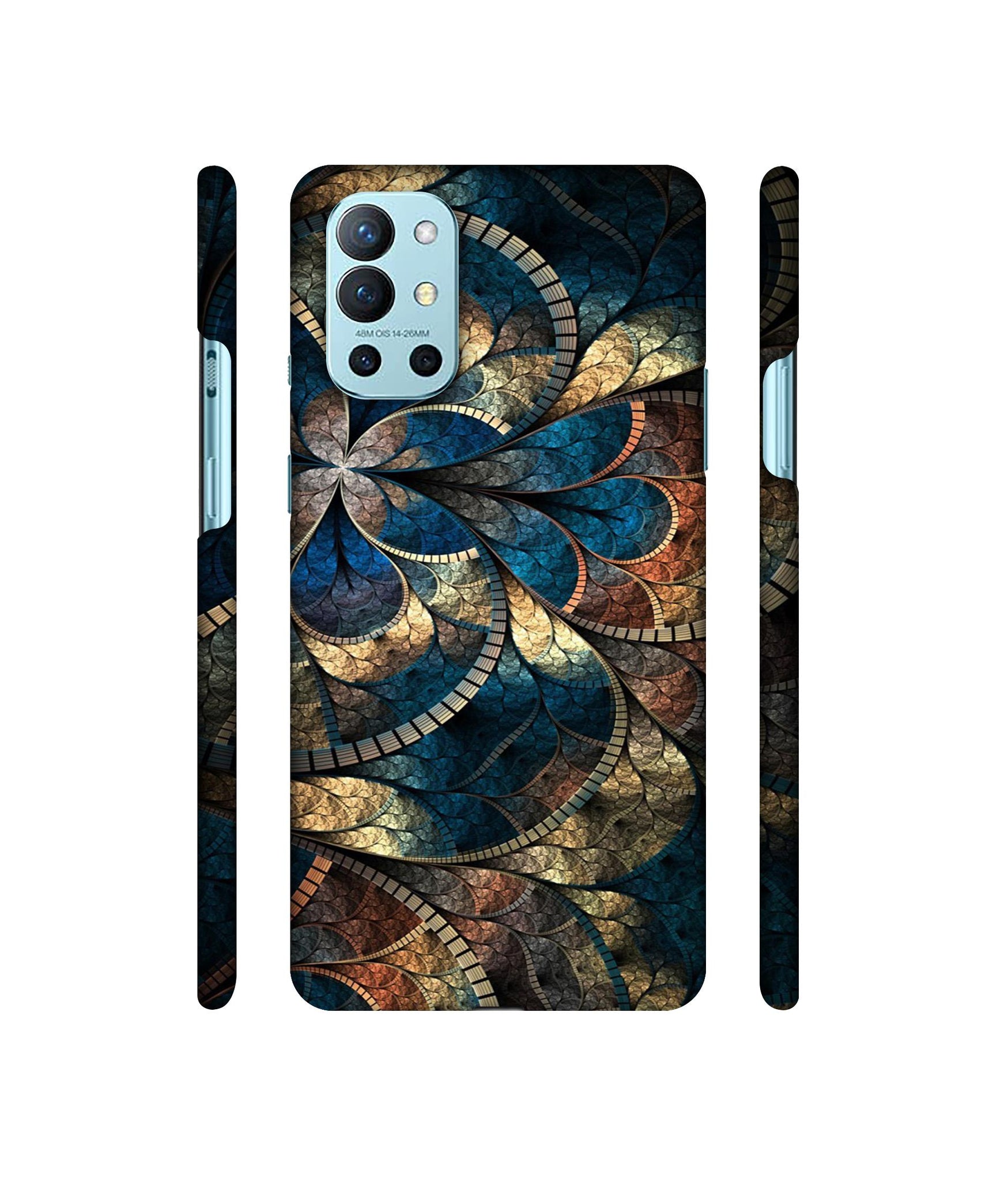 Fractional Pattern Designer Hard Back Cover for OnePlus 9R