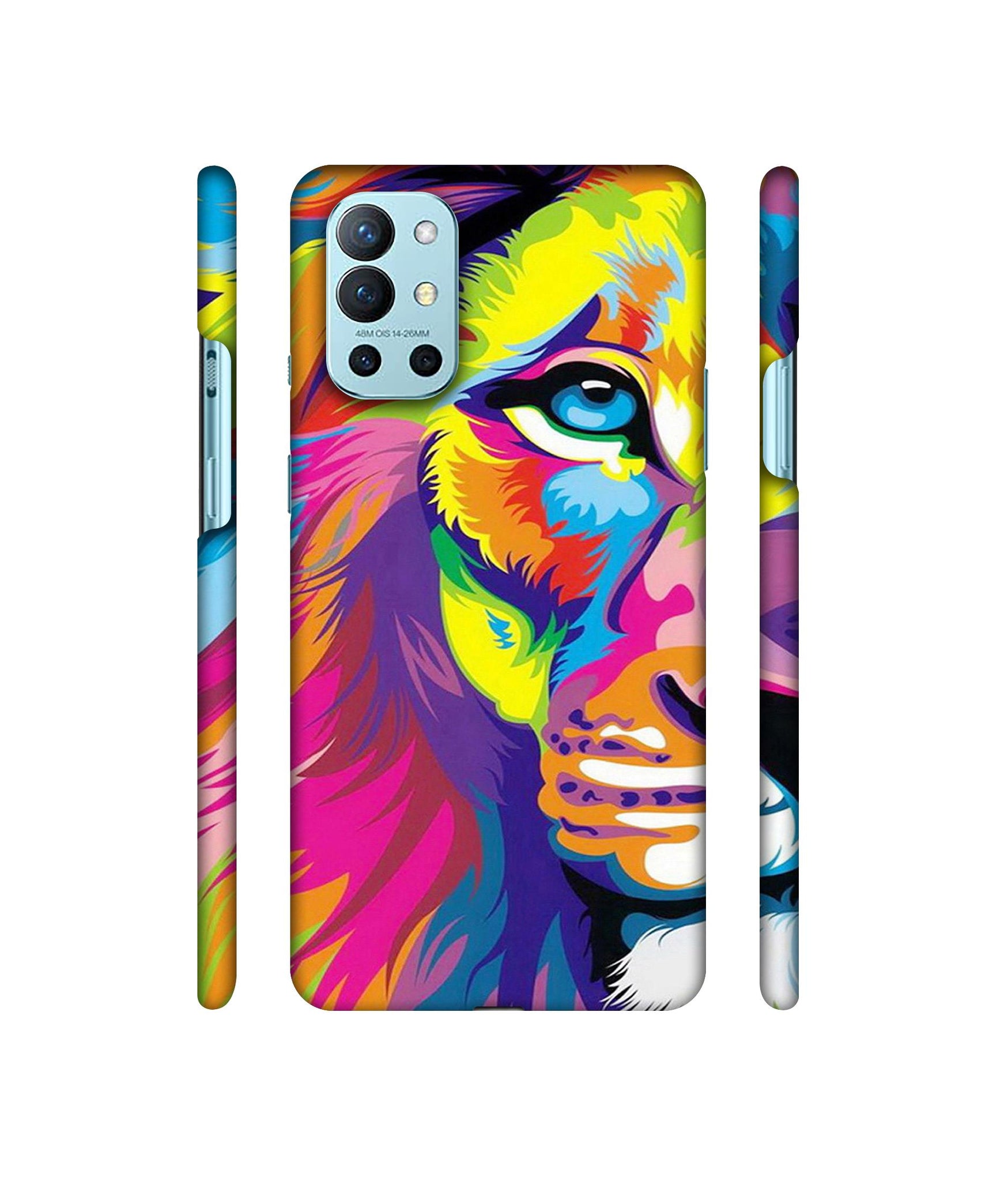 Lion Designer Hard Back Cover for OnePlus 9R