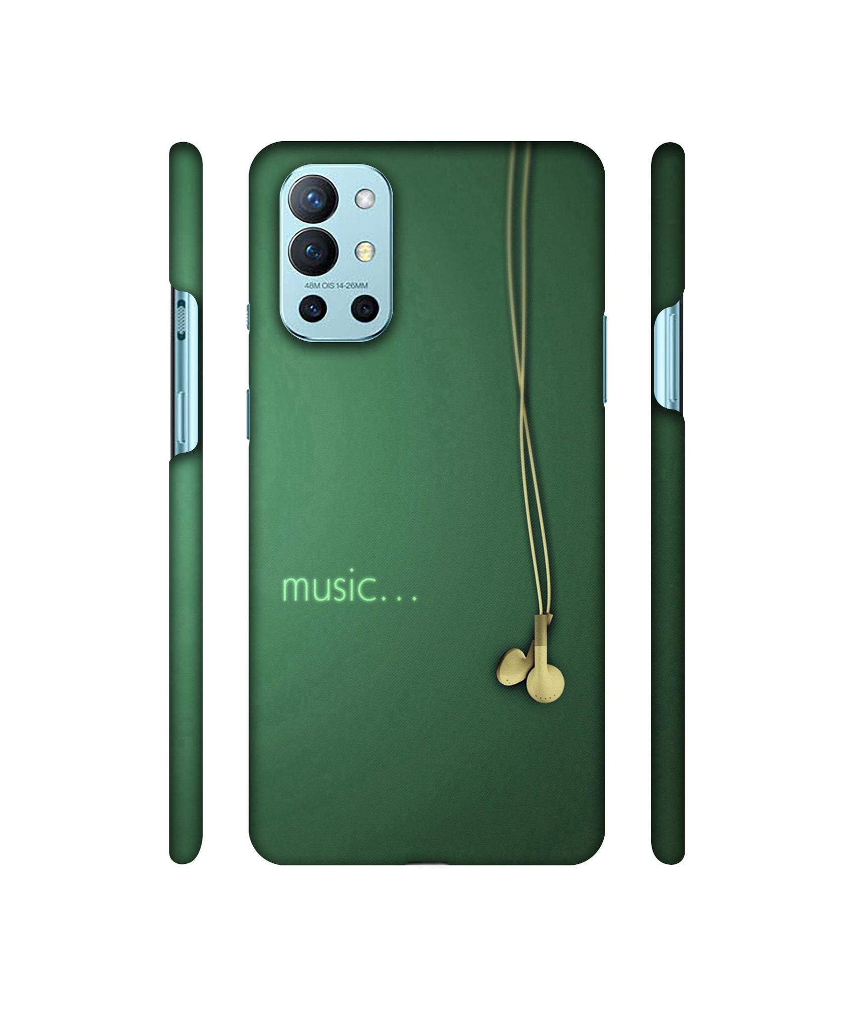 Headphone Music Designer Hard Back Cover for OnePlus 9R