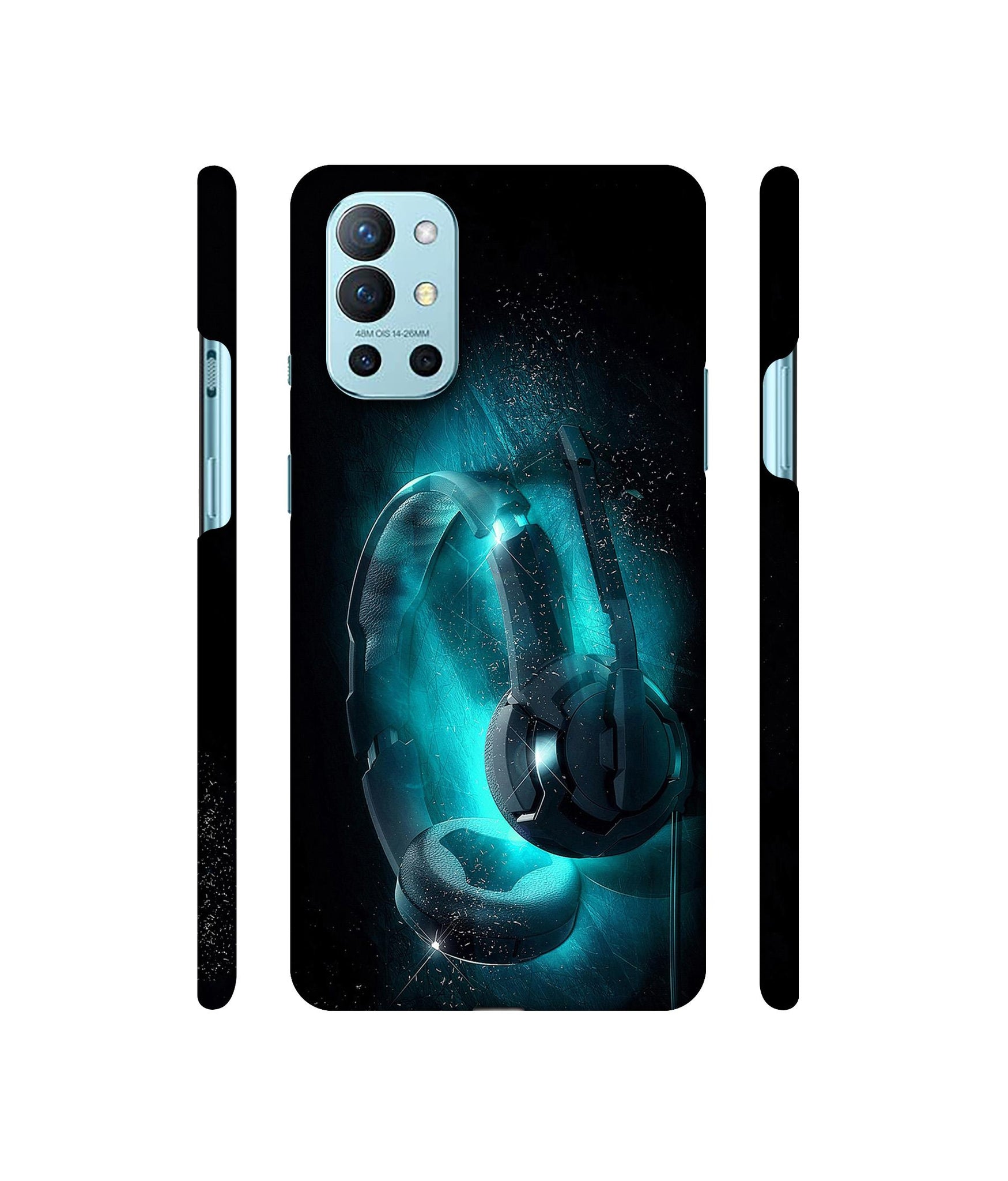 Cool Headphone Designer Hard Back Cover for OnePlus 9R