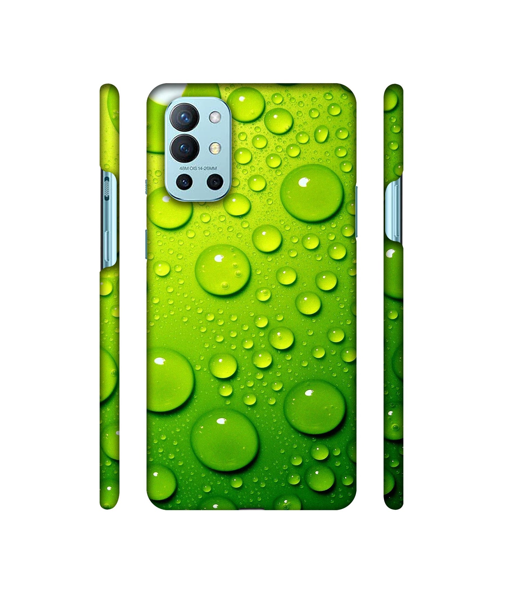 Green Bubbles Designer Hard Back Cover for OnePlus 9R