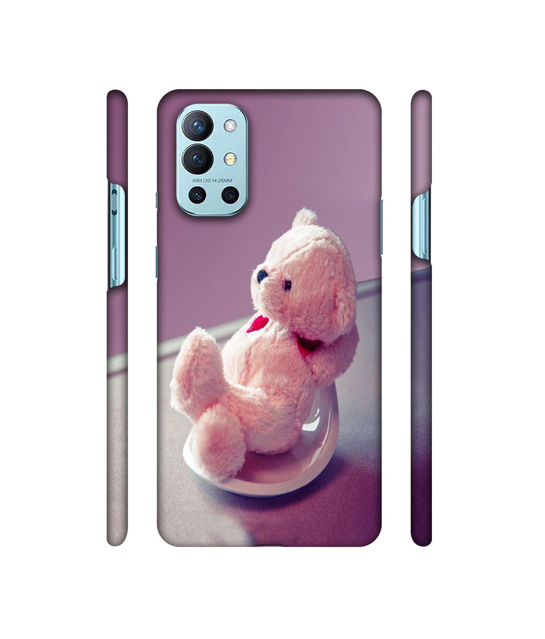 Cute Teddy Bear Designer Hard Back Cover for OnePlus 9R