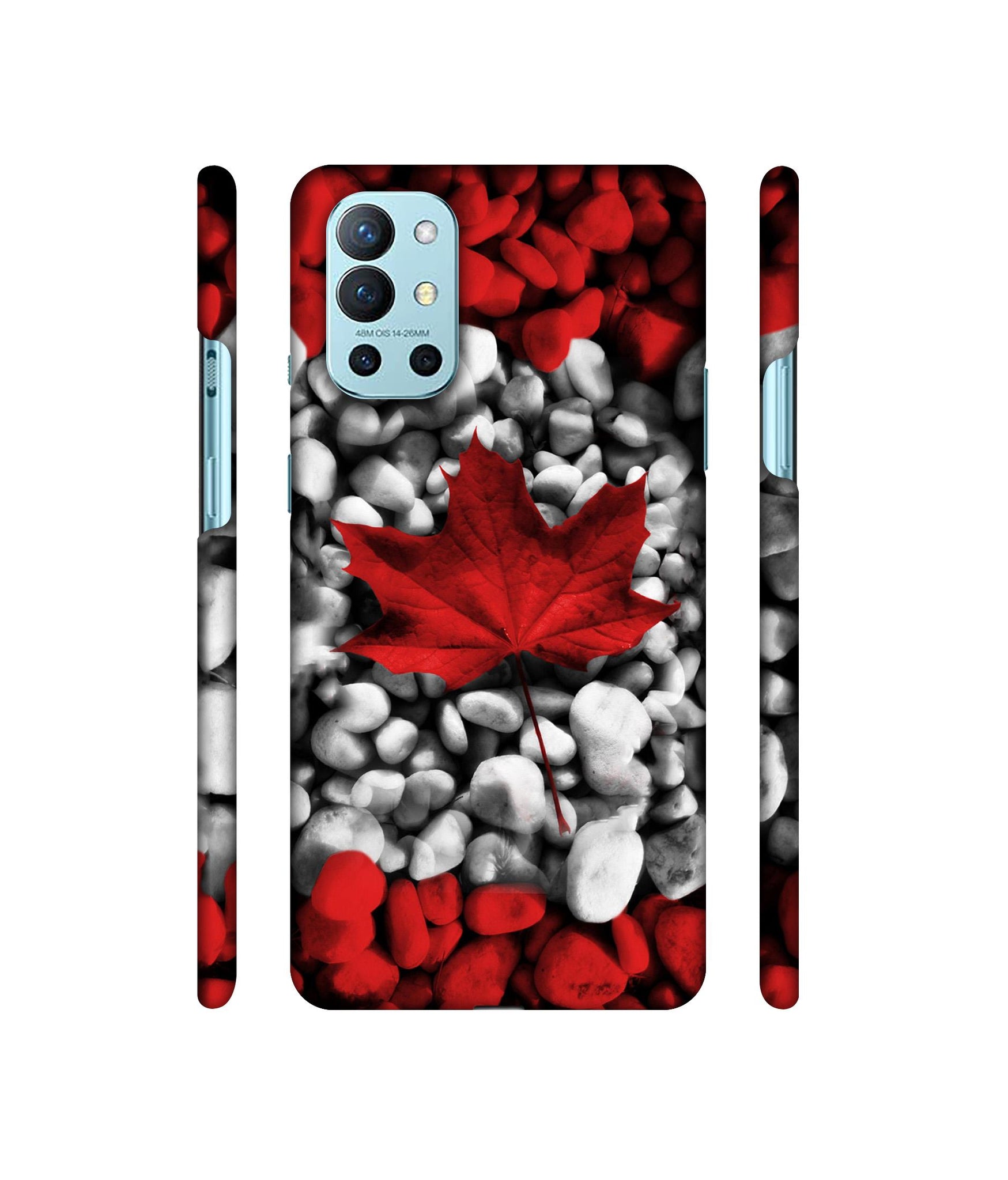 Canada Leaves Flag Designer Hard Back Cover for OnePlus 9R