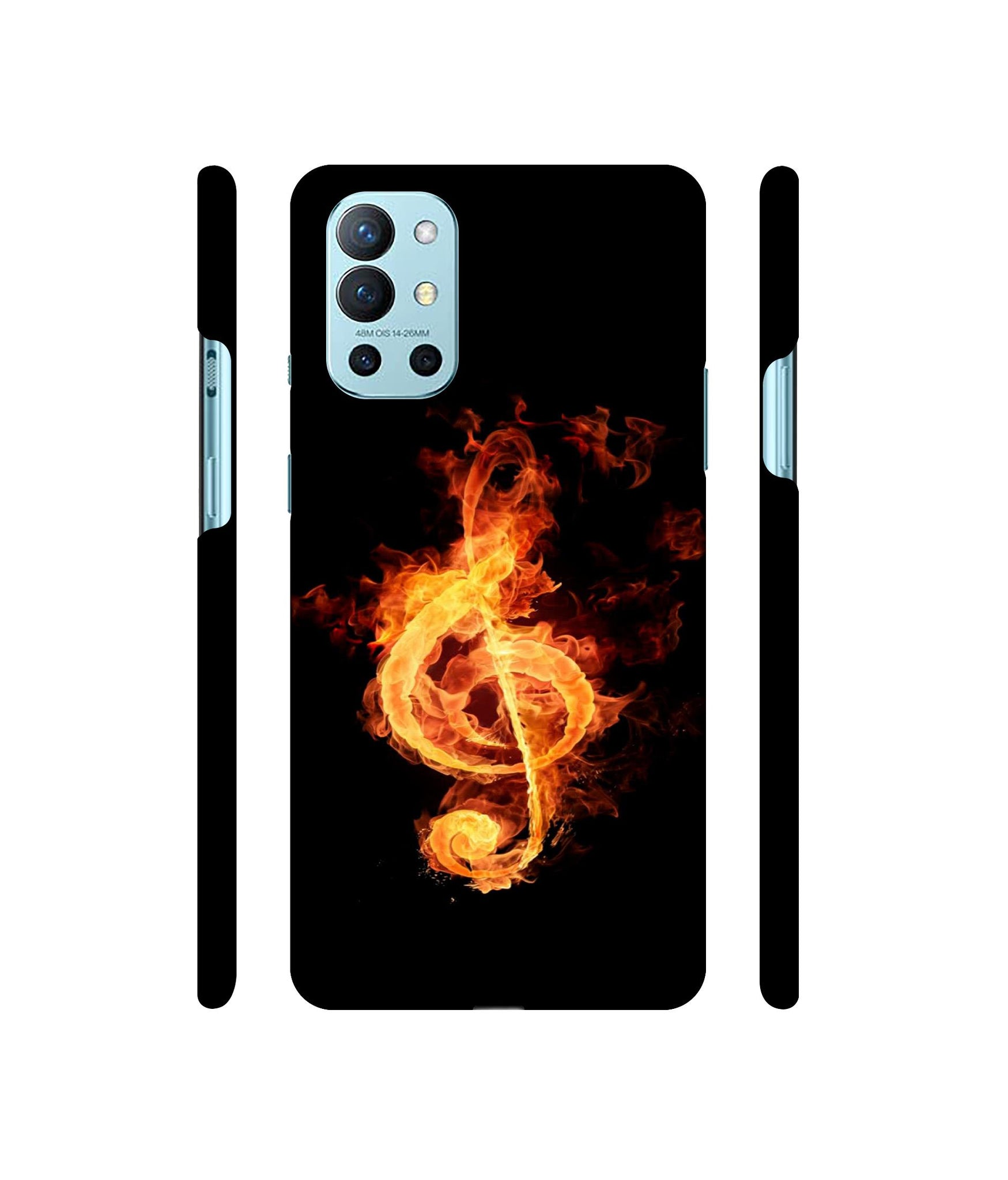 Fire Note Designer Hard Back Cover for OnePlus 9R