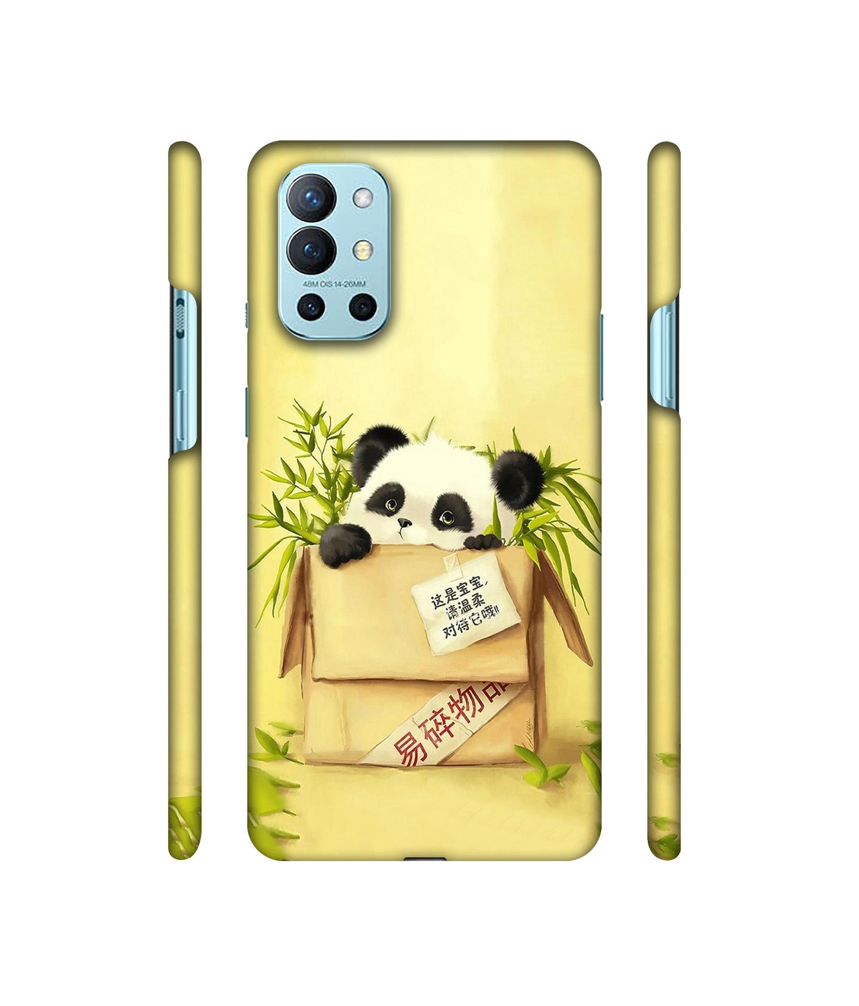 Panda In Box Designer Hard Back Cover for OnePlus 9R