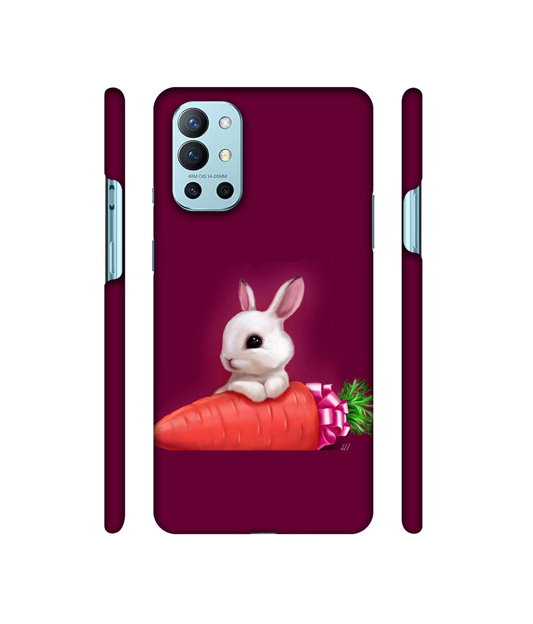 Bunny With Carrot Designer Hard Back Cover for OnePlus 9R