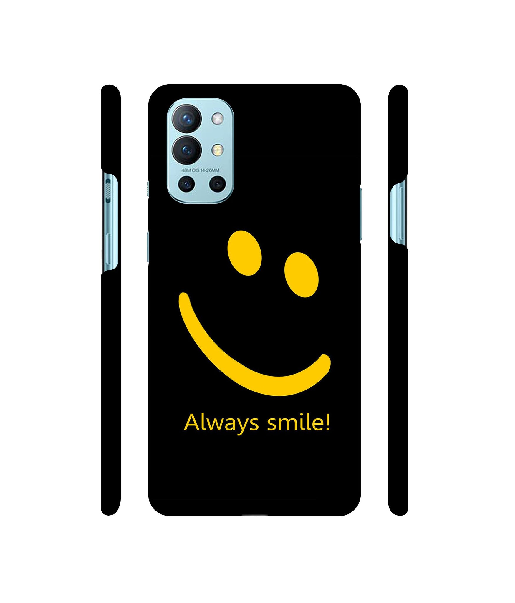 Always Smile Quote Designer Hard Back Cover for OnePlus 9R