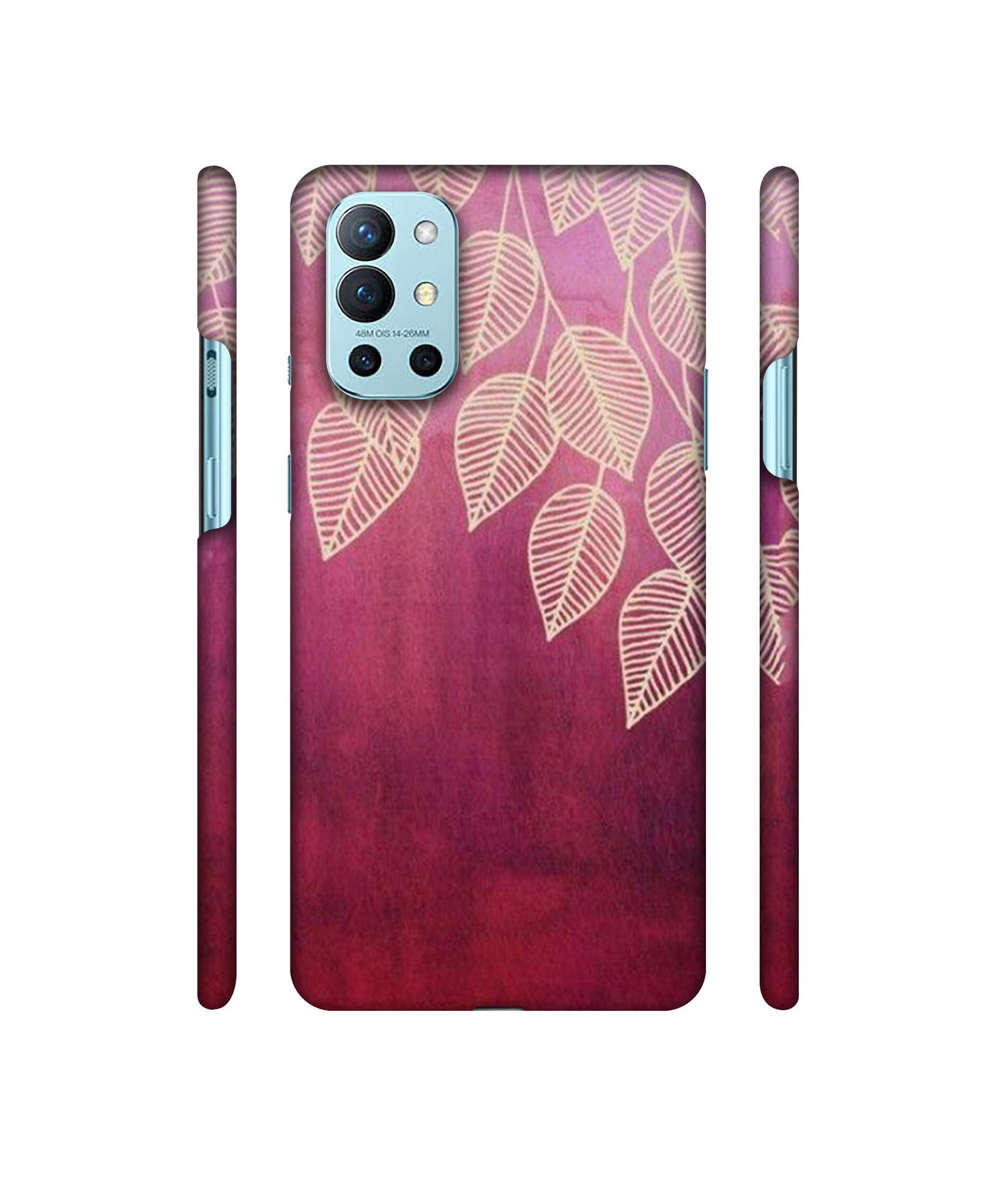 Leaf Pattern Designer Hard Back Cover for OnePlus 9R