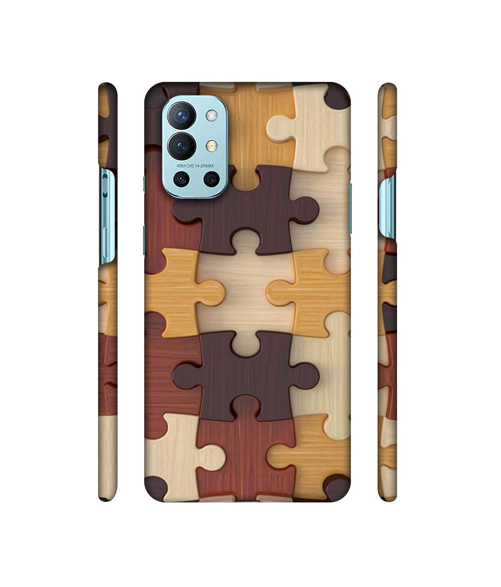 Puzzle Pattern Designer Hard Back Cover for OnePlus 9R