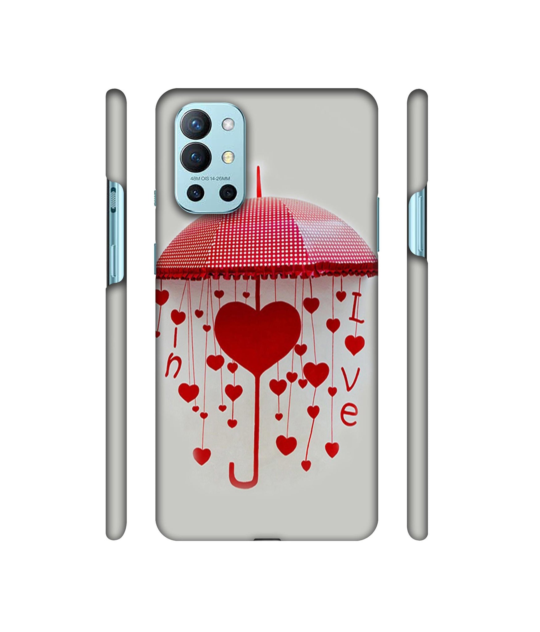 Love Heart Designer Hard Back Cover for OnePlus 9R