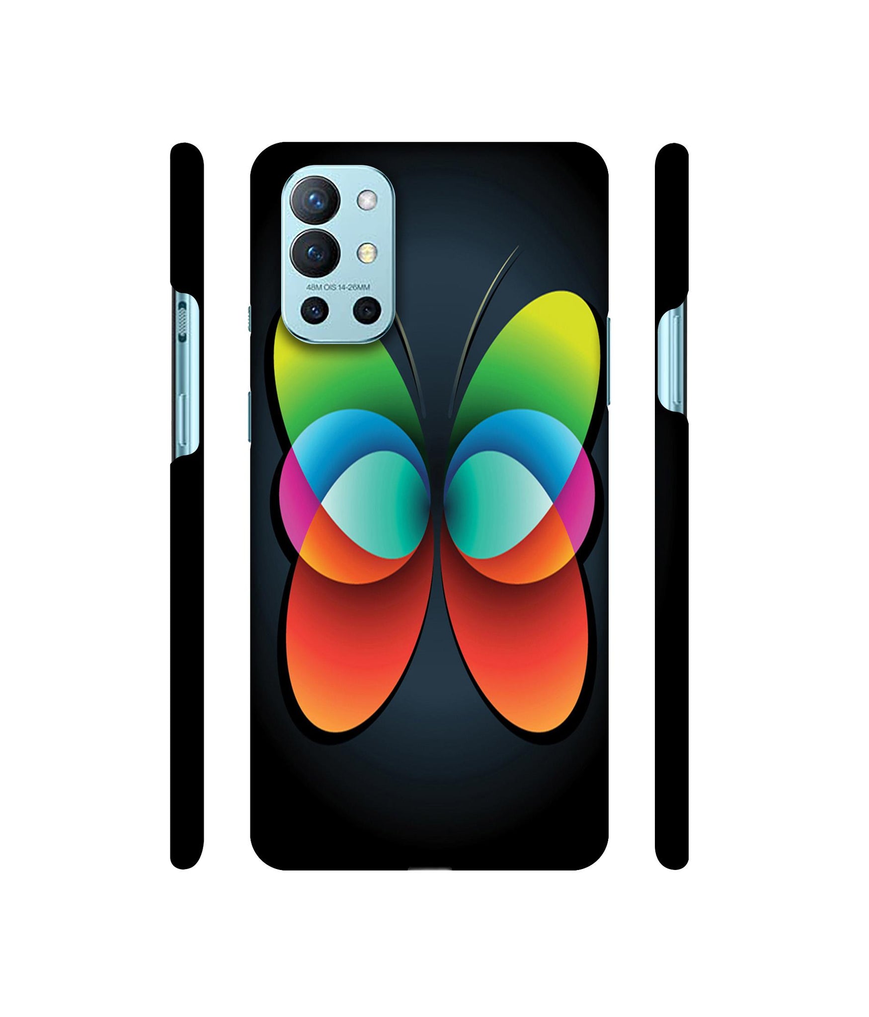 Colourfull Butterfly Designer Hard Back Cover for OnePlus 9R