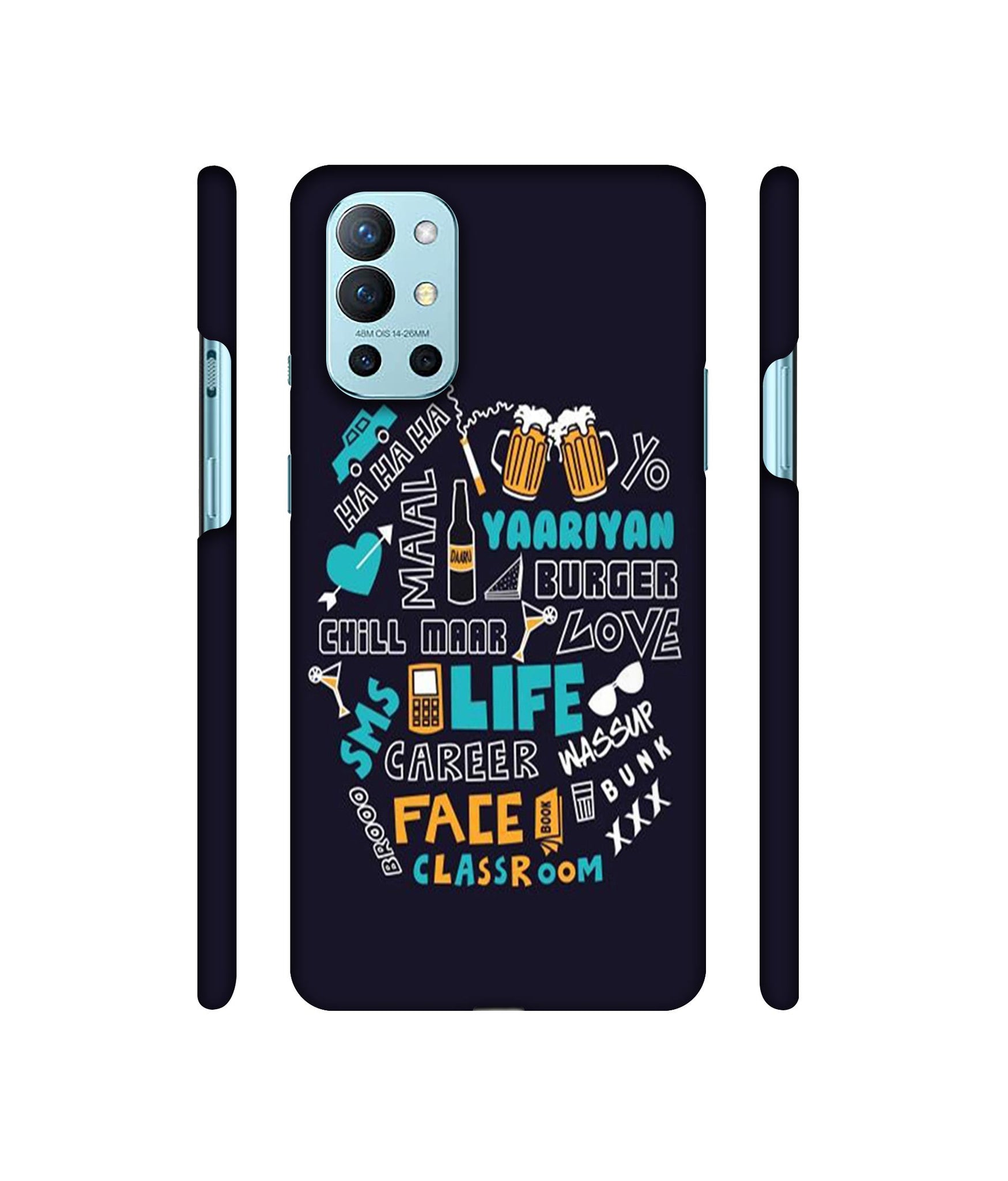 Funny Quote Designer Hard Back Cover for OnePlus 9R