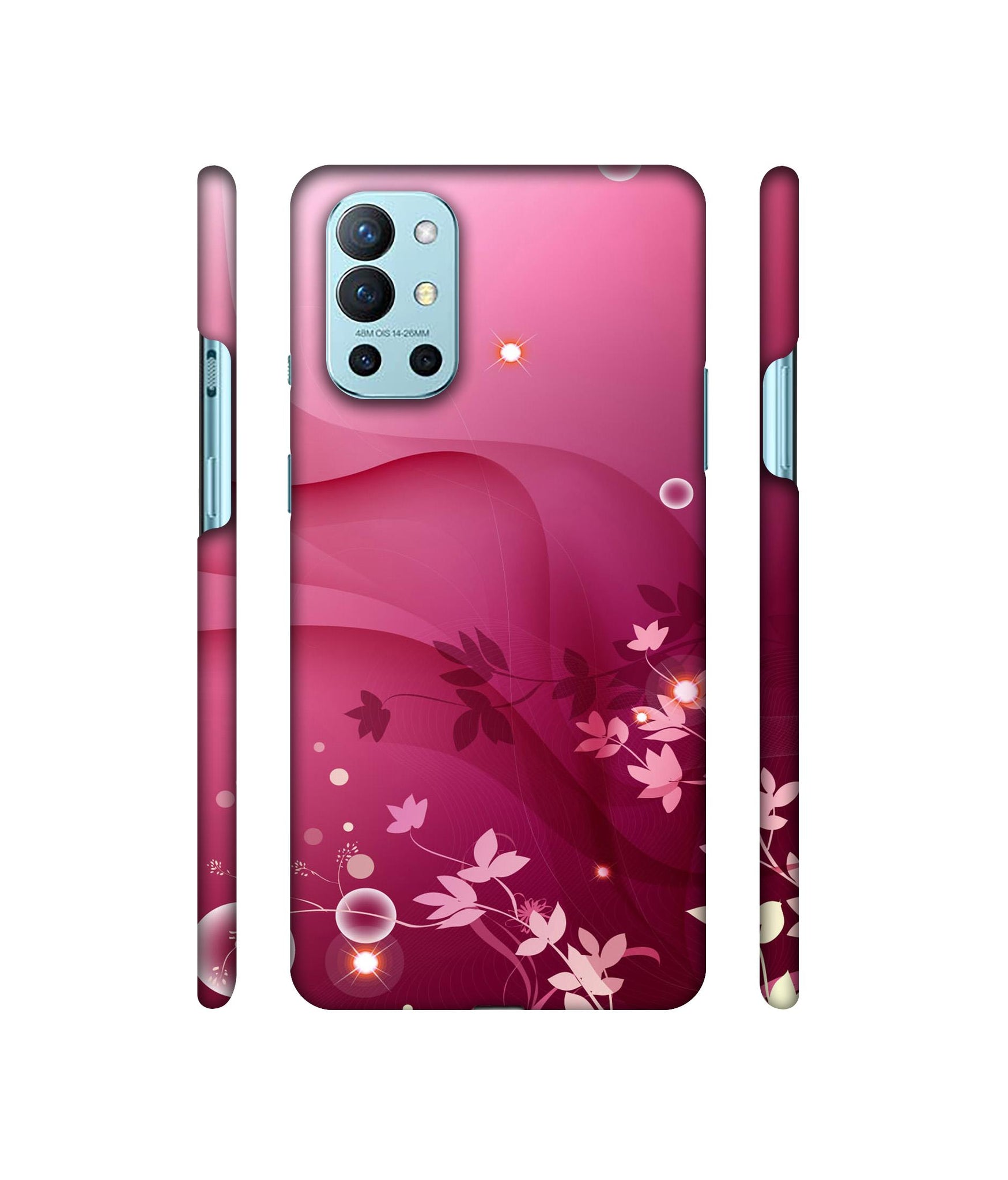 Pink Abstract Designer Hard Back Cover for OnePlus 9R