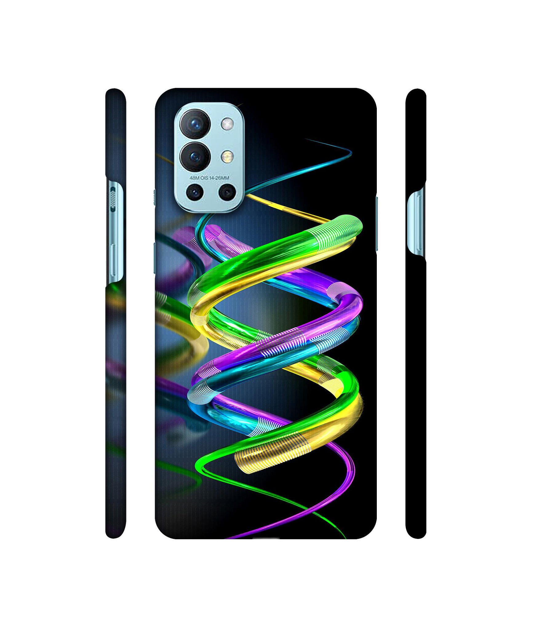 3D Spiral Designer Hard Back Cover for OnePlus 9R