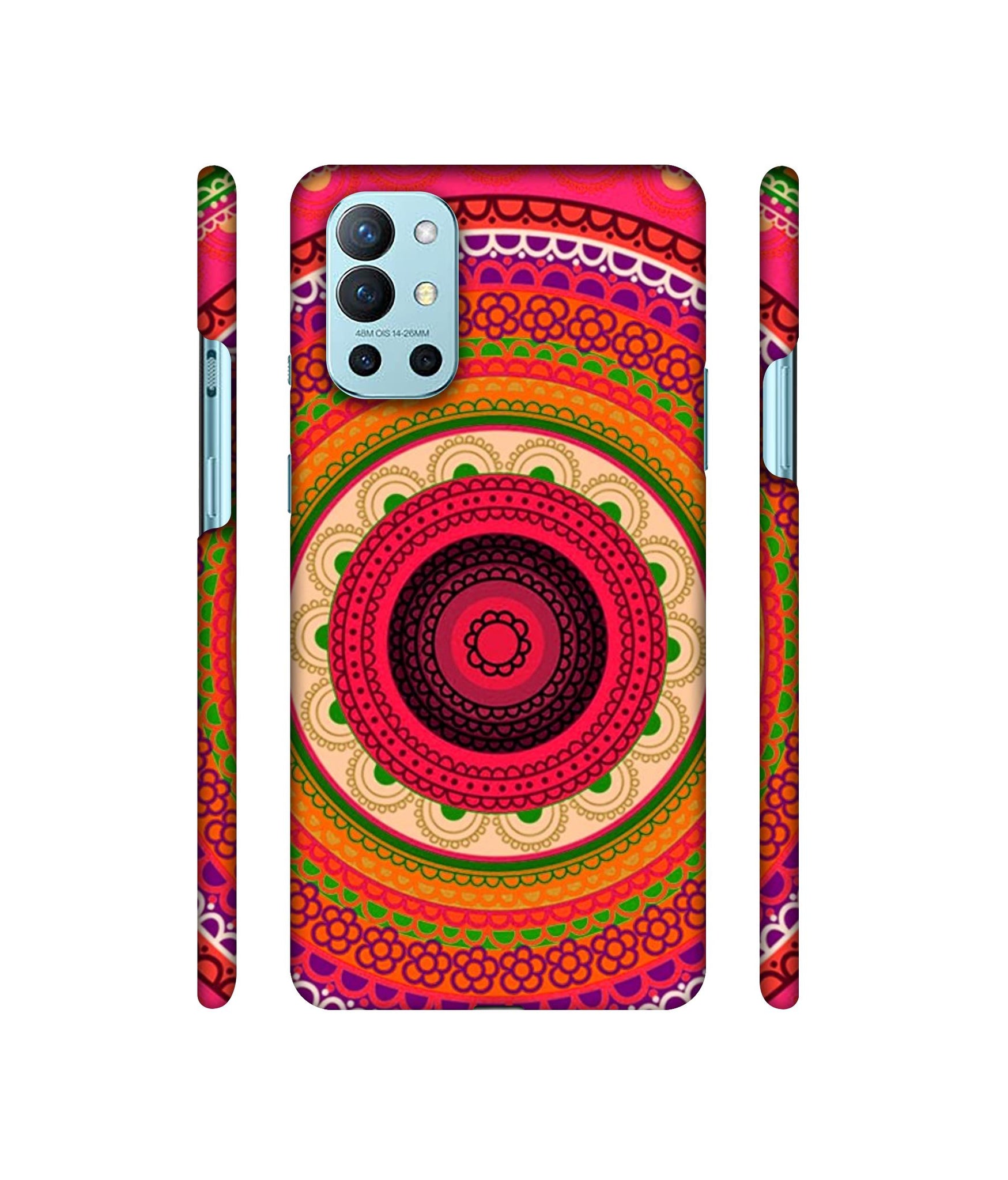 Round Rangoli Designer Hard Back Cover for OnePlus 9R