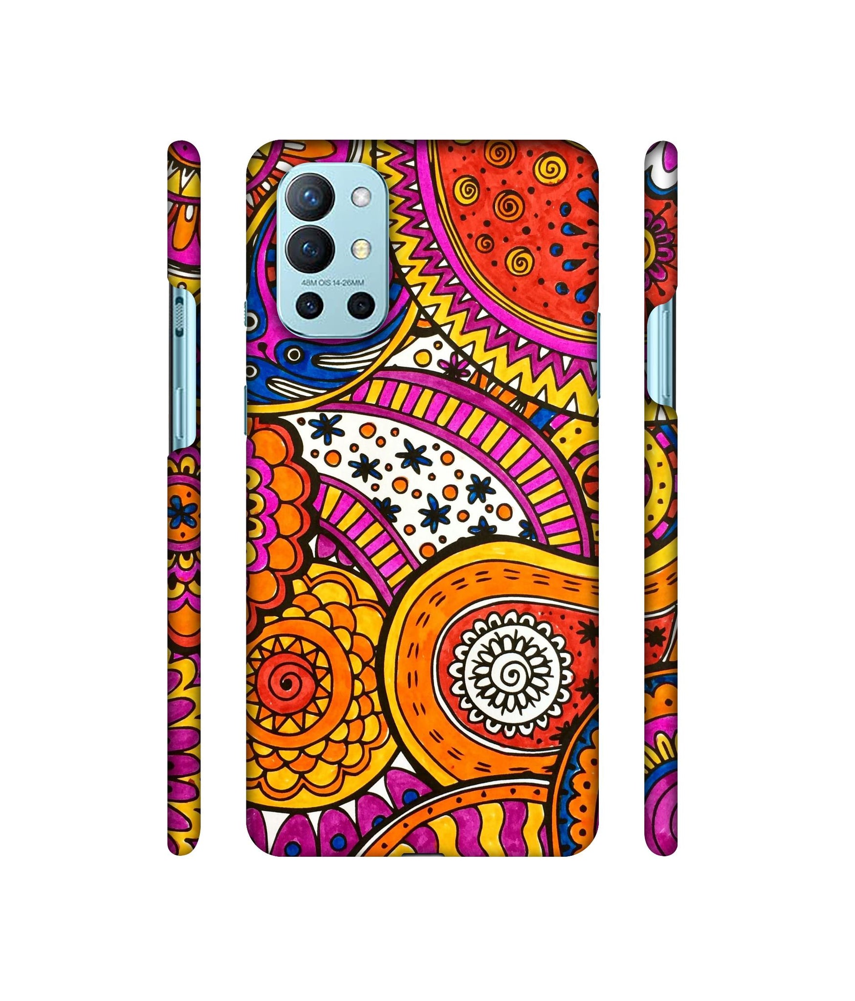 Rangoli Paisley Art Designer Hard Back Cover for OnePlus 9R