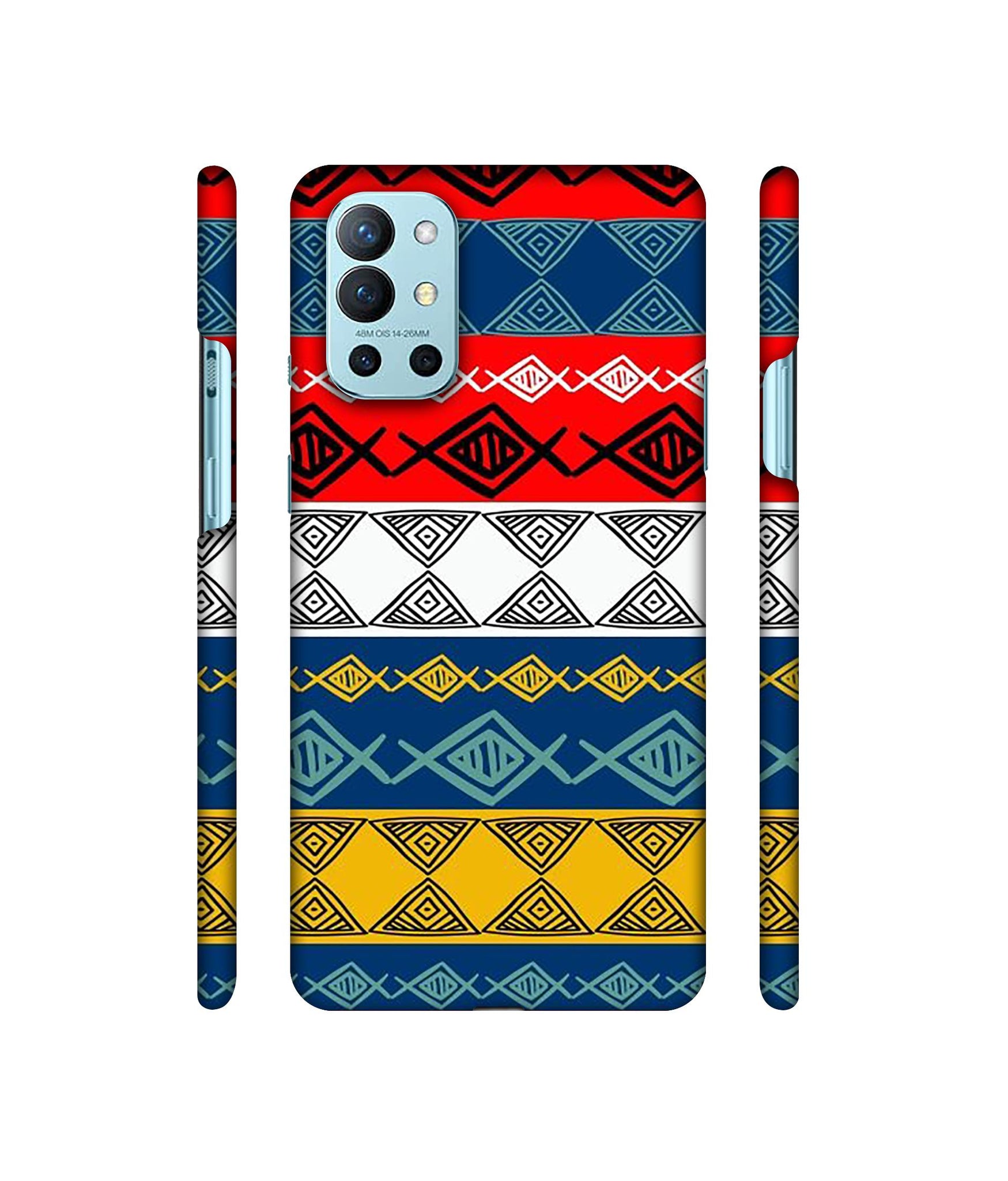 Colorful Hand Made Rangoli Art Designer Hard Back Cover for OnePlus 9R