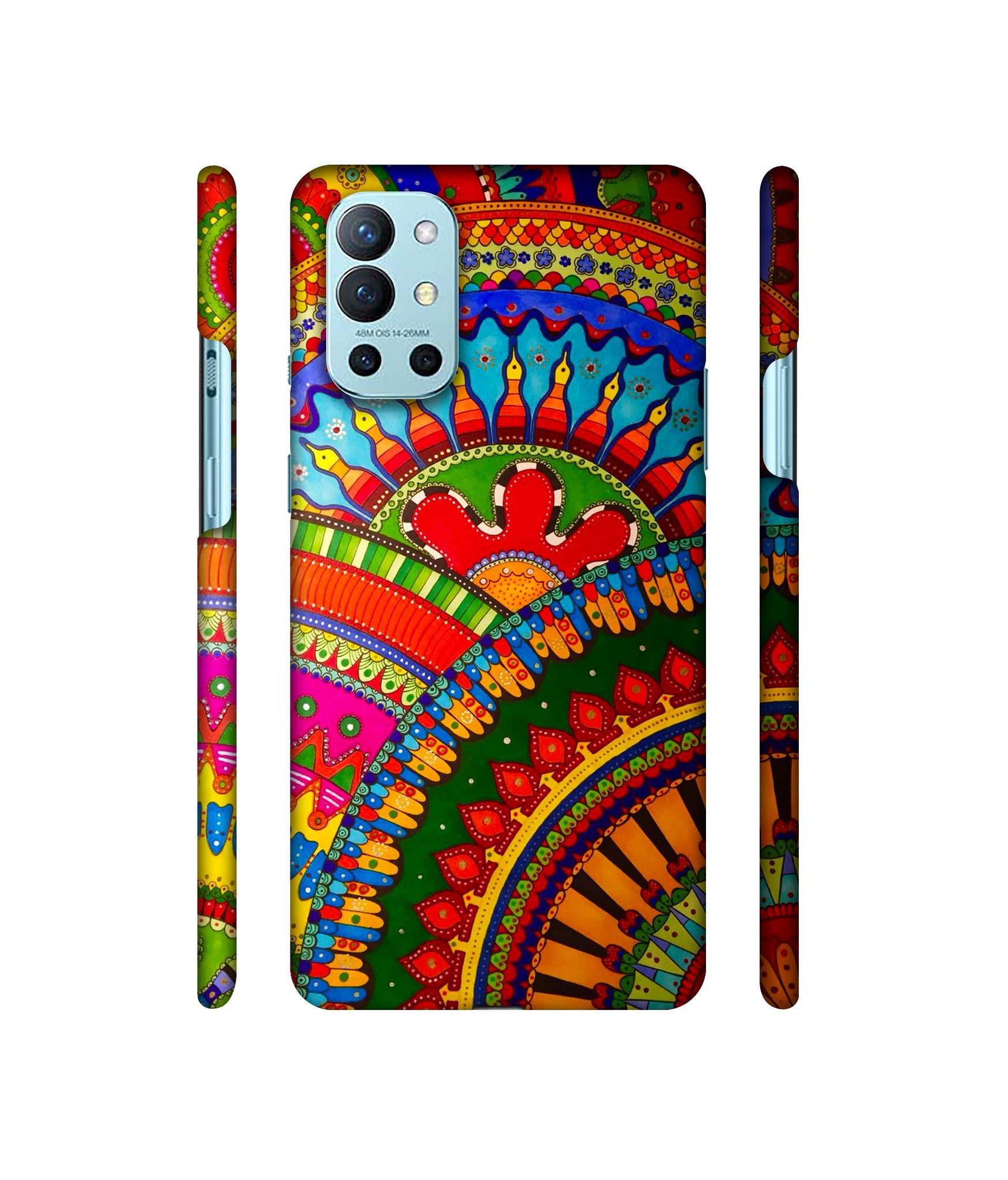 Rajasthani Rangoli Art Designer Hard Back Cover for OnePlus 9R