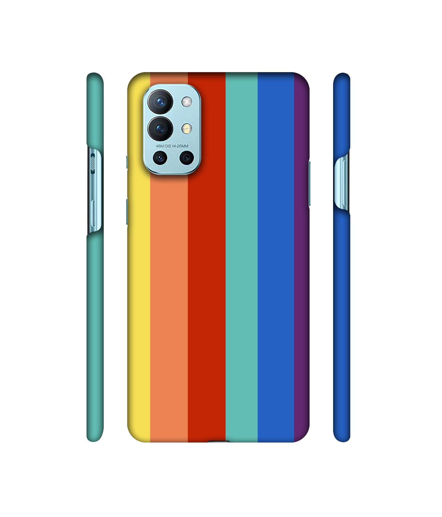 Rainbow Colors Designer Hard Back Cover for OnePlus 9R