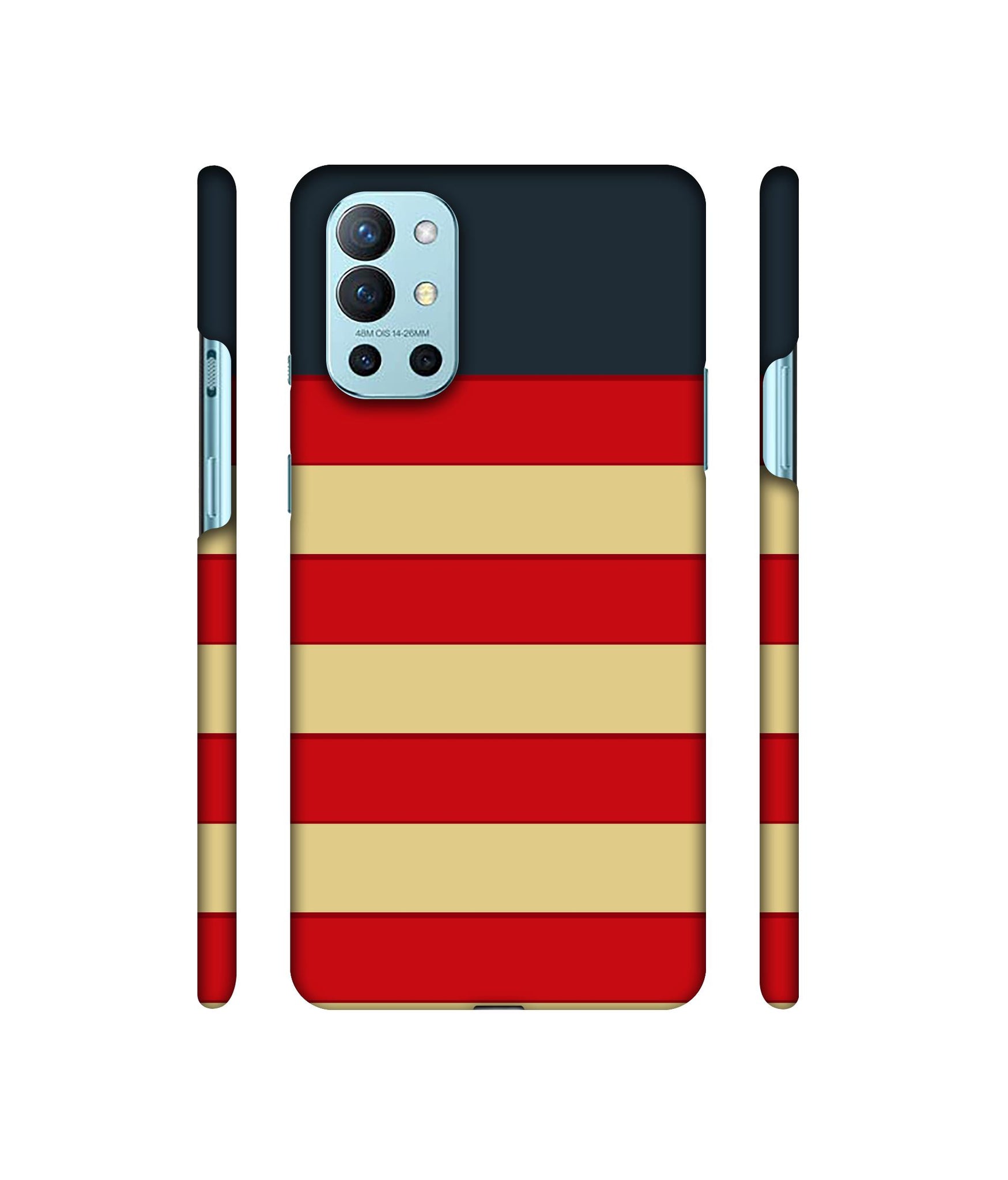 Multicolor Lines Designer Hard Back Cover for OnePlus 9R