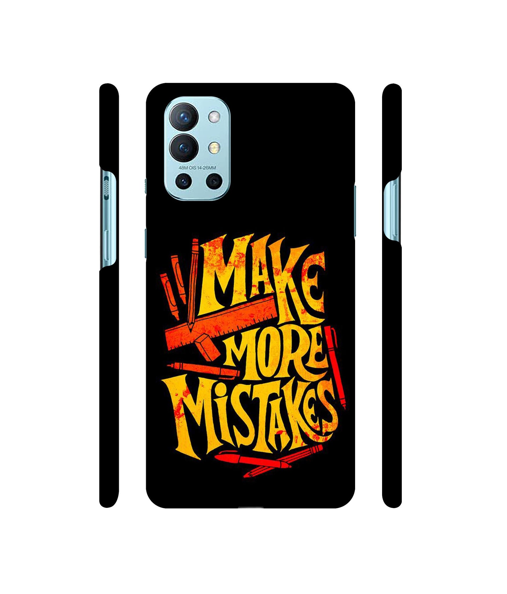 Make More Mistakes Designer Hard Back Cover for OnePlus 9R