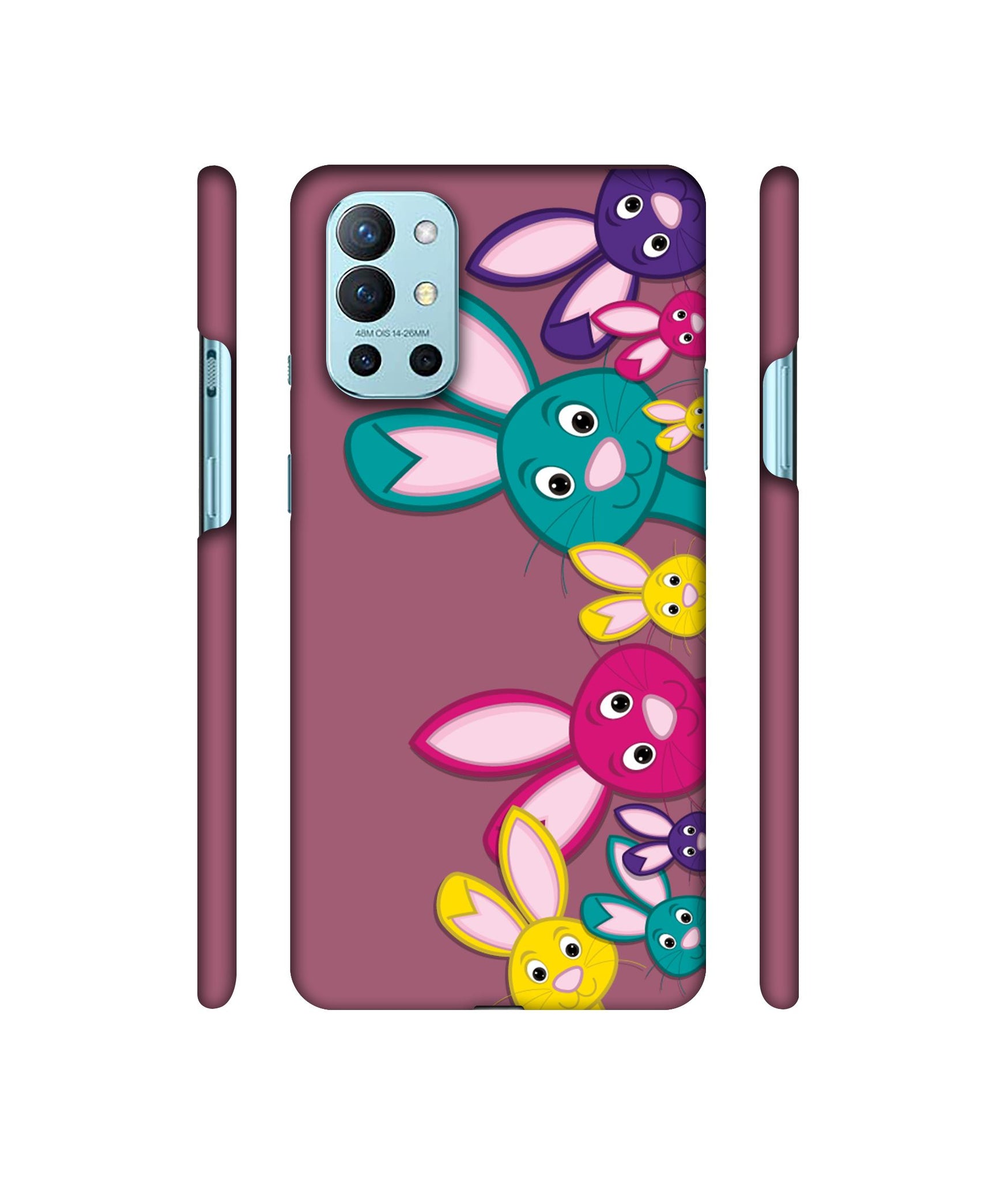 Rabbit Family1 Designer Hard Back Cover for OnePlus 9R