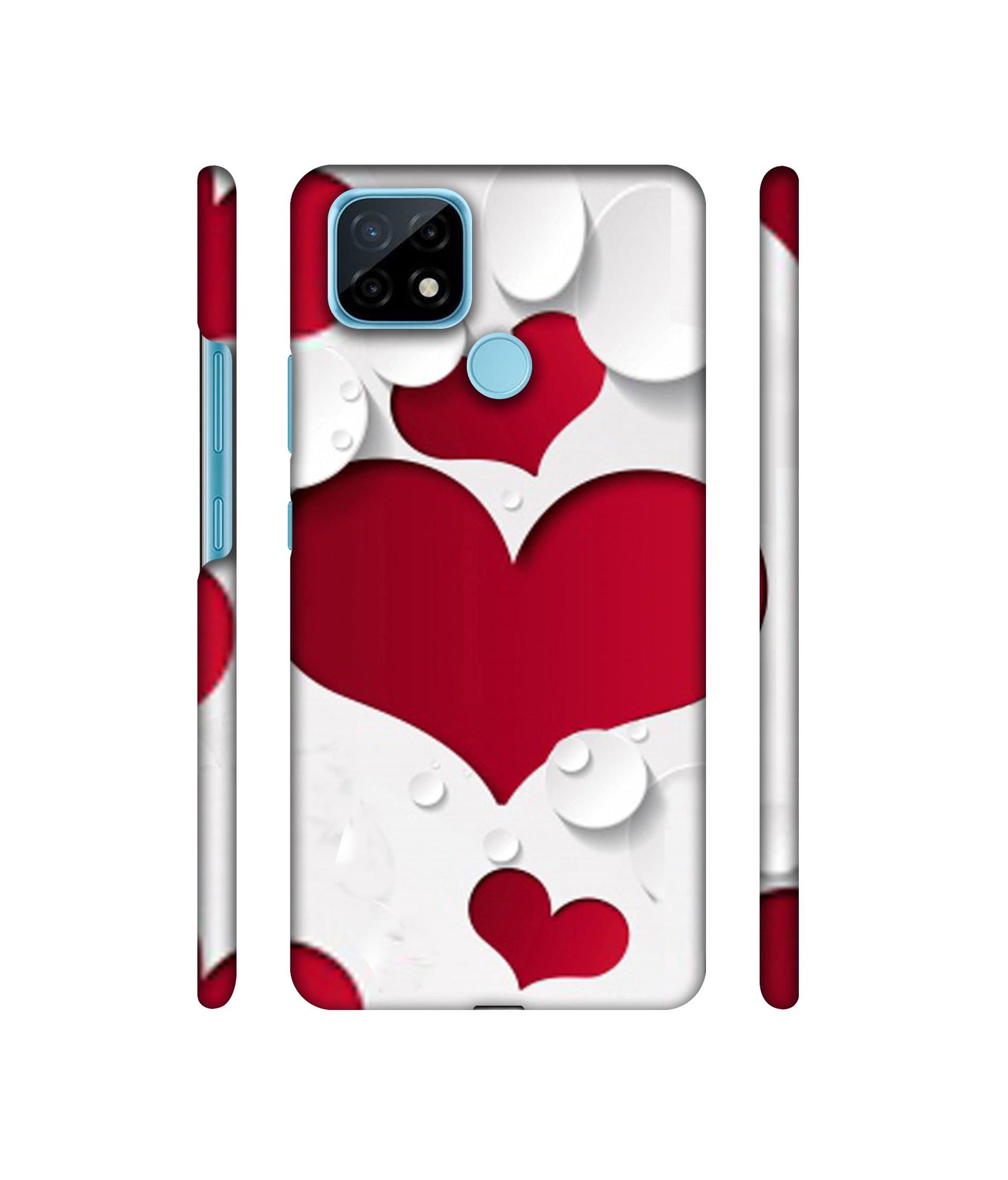 Multiple Hearts Designer Hard Back Cover for Realme C21