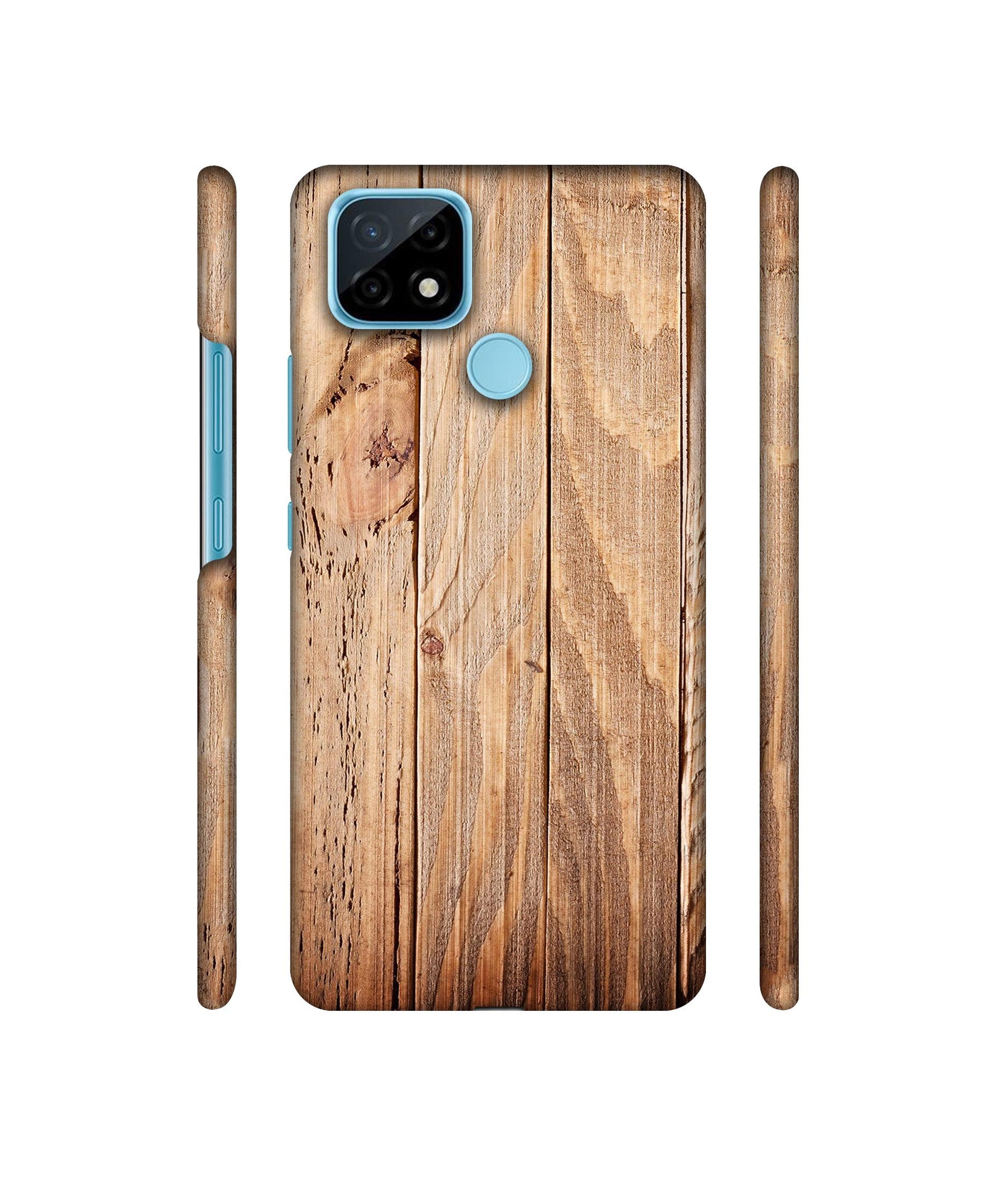 Wooden Texture Designer Hard Back Cover for Realme C21