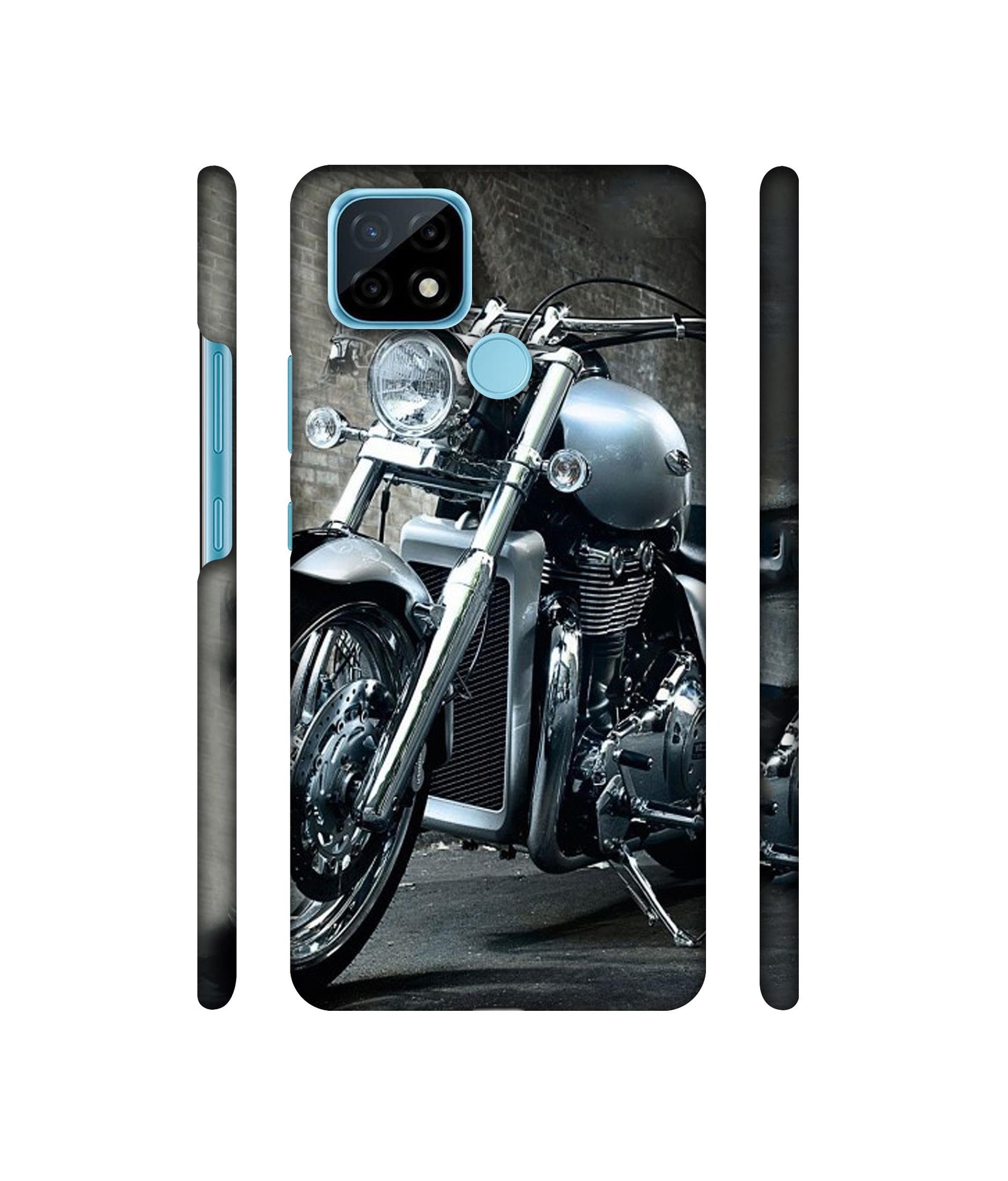 Motorcycle Designer Hard Back Cover for Realme C21