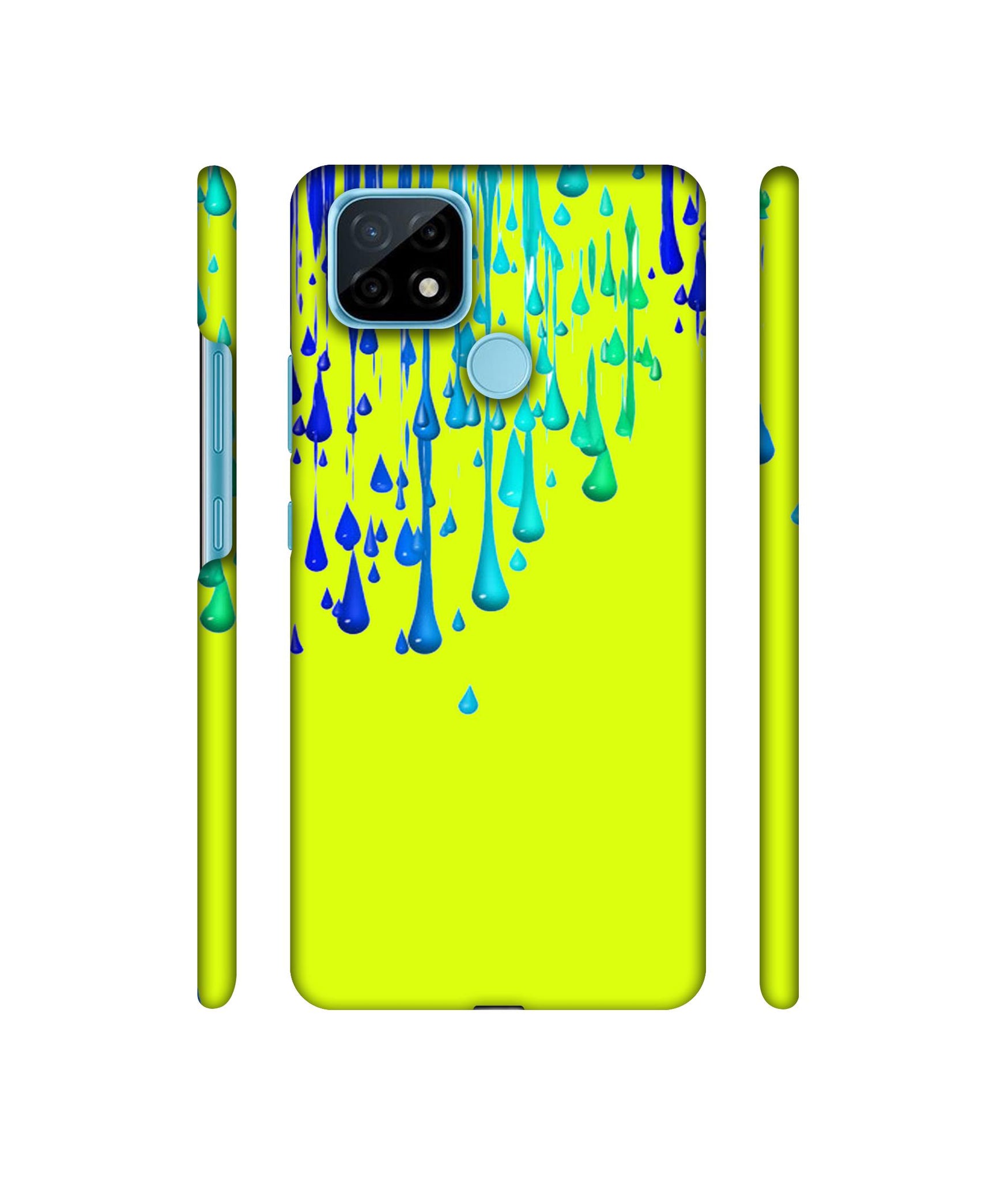 Neon Paint Designer Hard Back Cover for Realme C21