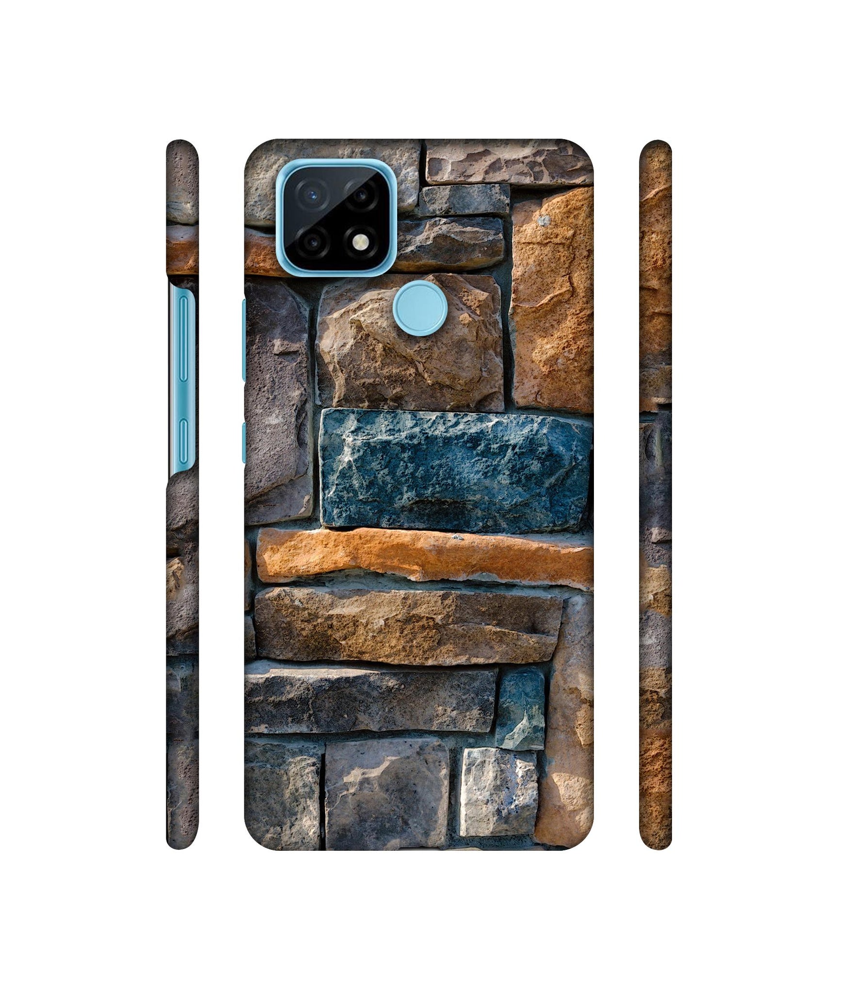 Decorative Stone Cladding Designer Hard Back Cover for Realme C21