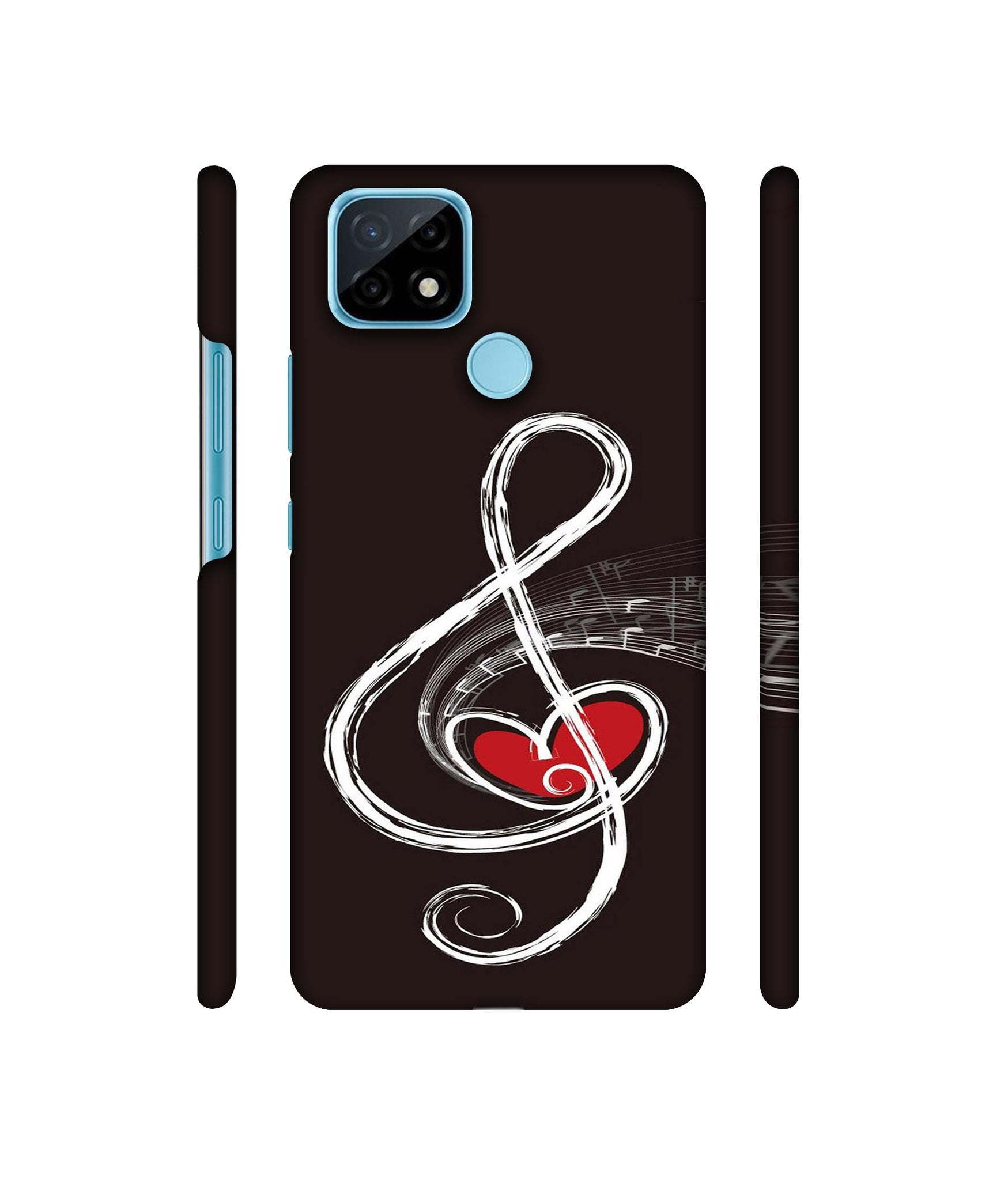 Love Note Music Designer Hard Back Cover for Realme C21