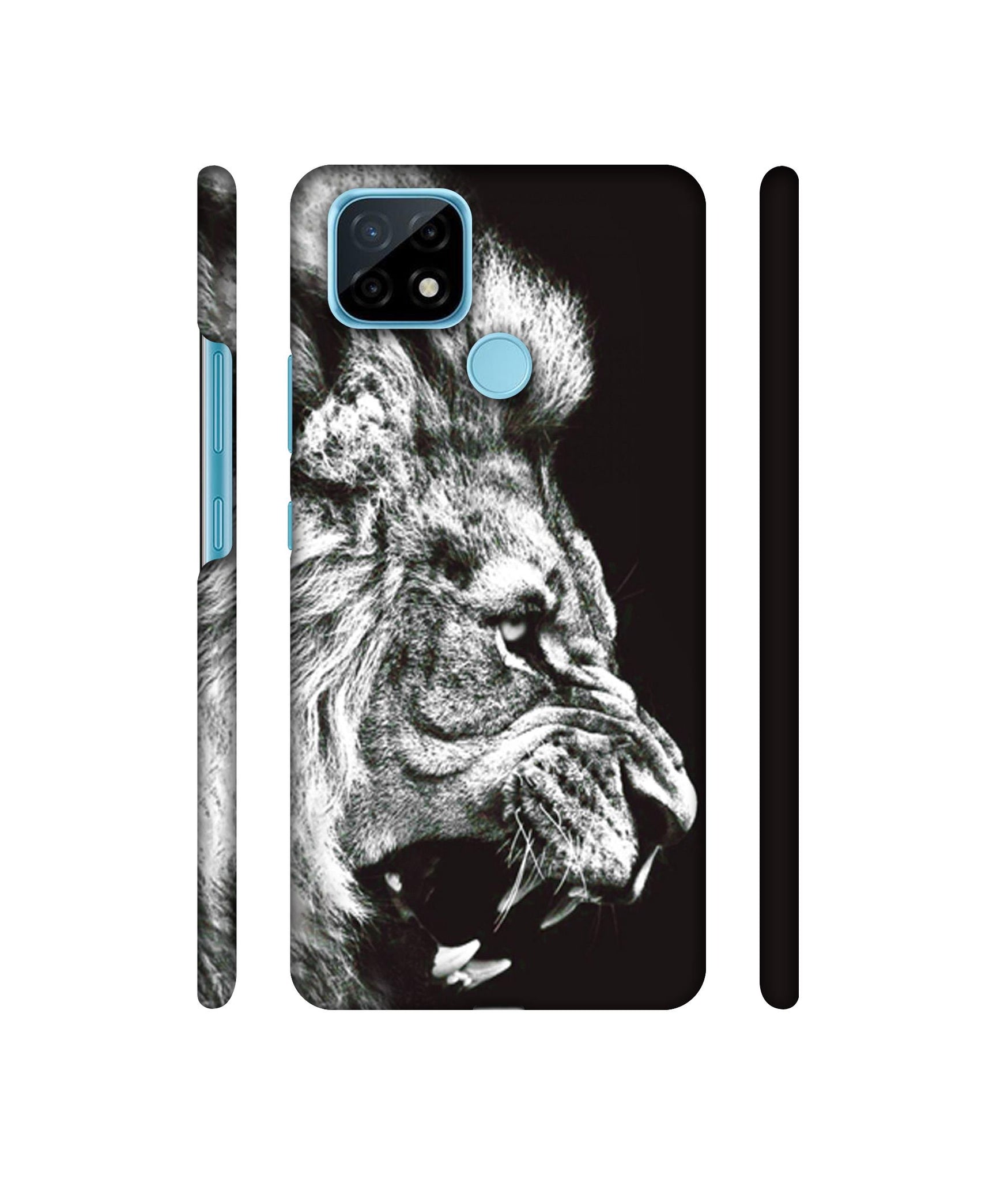 Angry Lion Designer Hard Back Cover for Realme C21