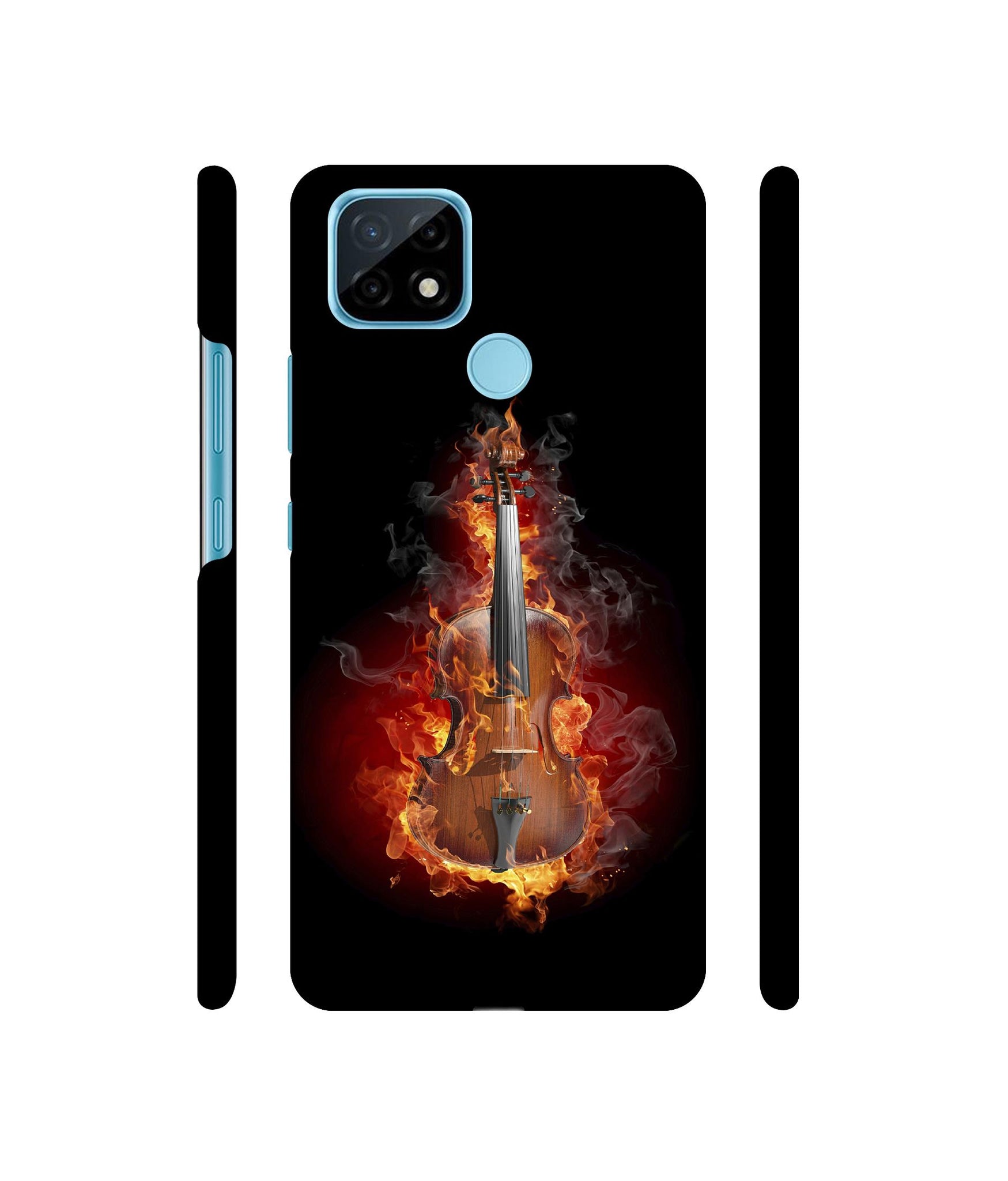 Burning Violin Designer Hard Back Cover for Realme C21