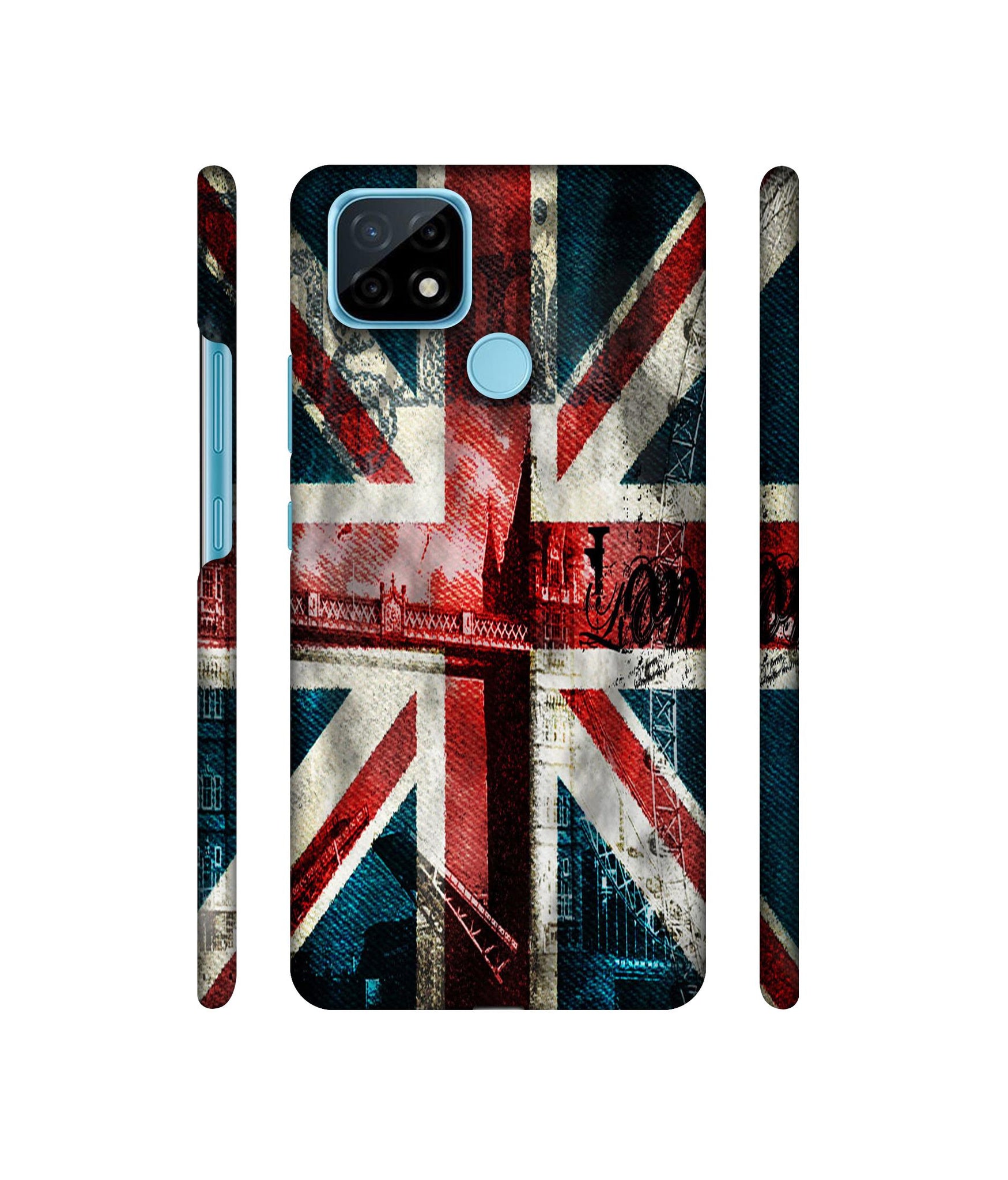 London Flag wallpaper Designer Hard Back Cover for Realme C21