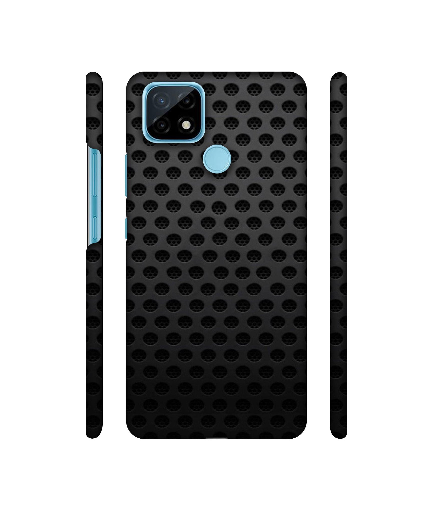 Black Circle Designer Hard Back Cover for Realme C21