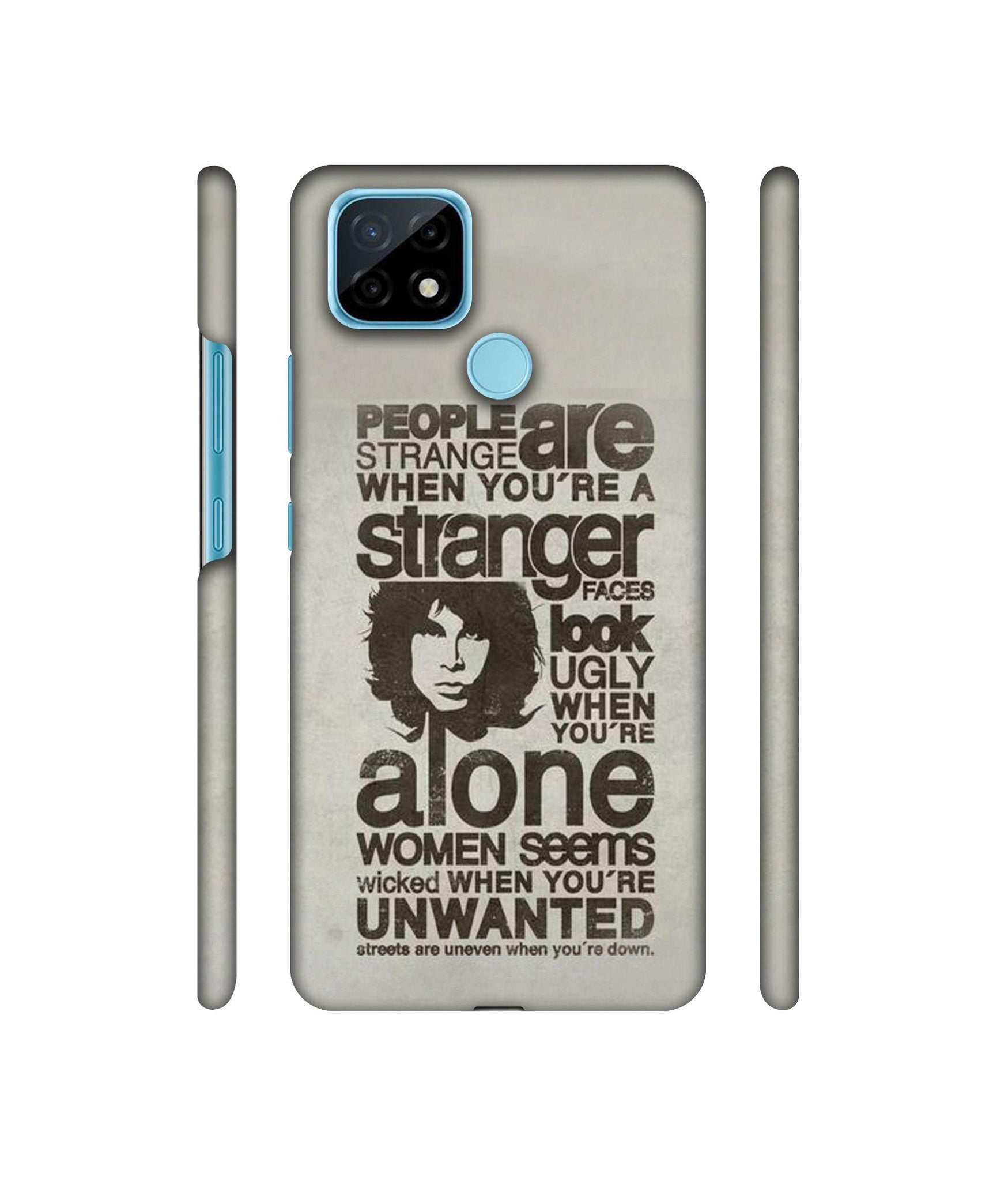 Quotes Pattern Designer Hard Back Cover for Realme C21