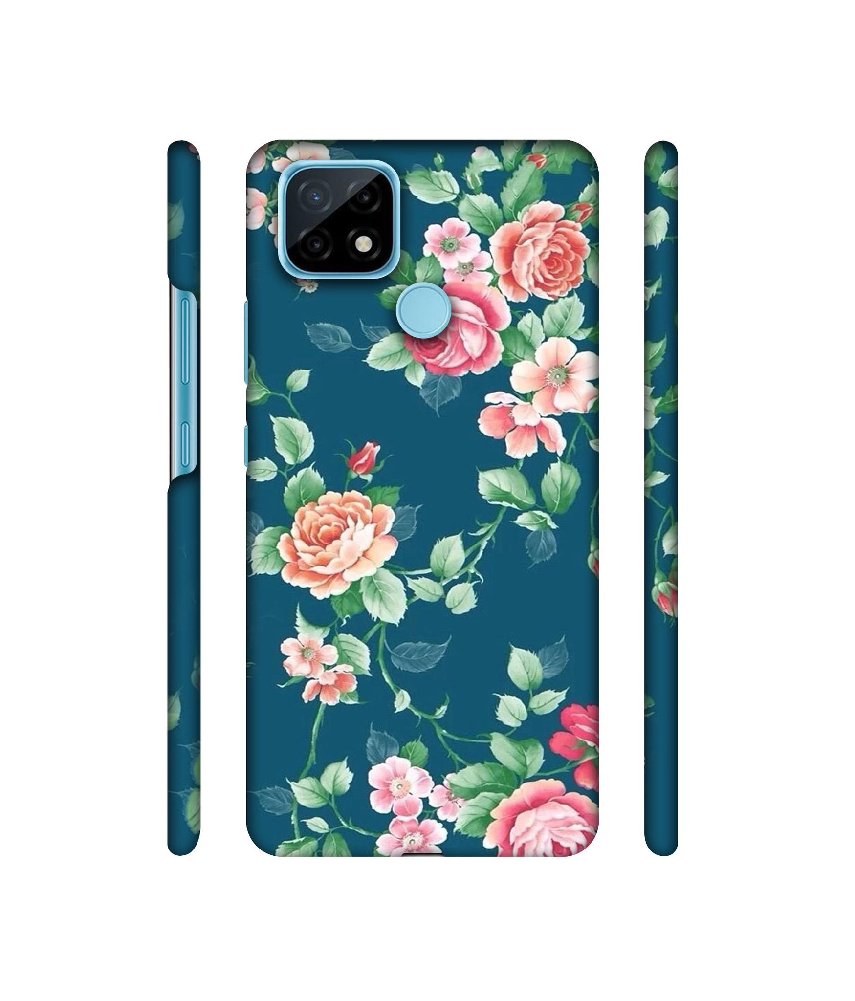 Vintage Floral Designer Hard Back Cover for Realme C21