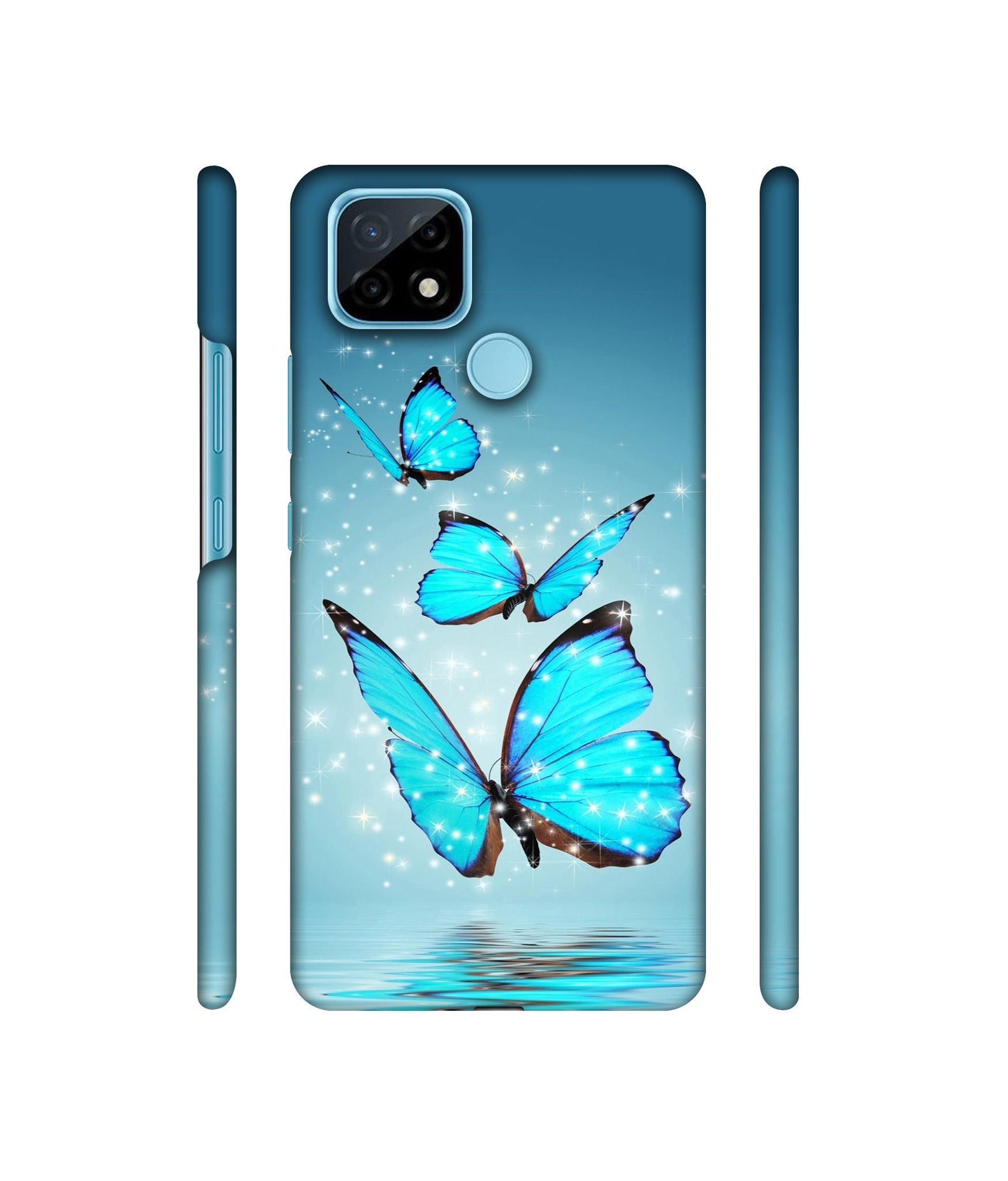 Flying Butterflies Designer Hard Back Cover for Realme C21