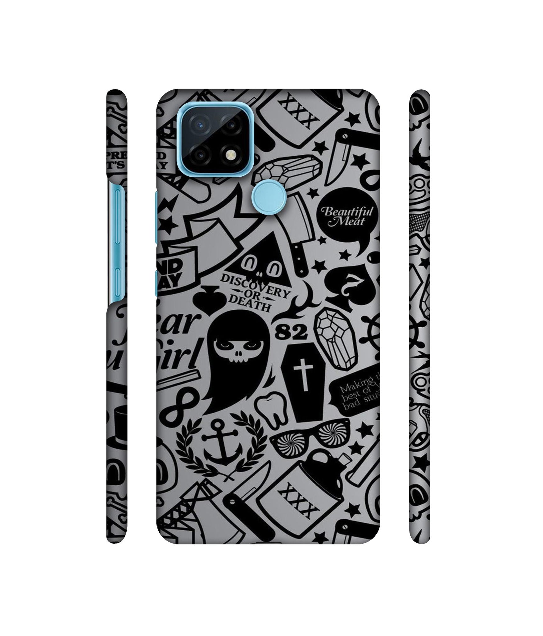 Discover Or Death Designer Hard Back Cover for Realme C21