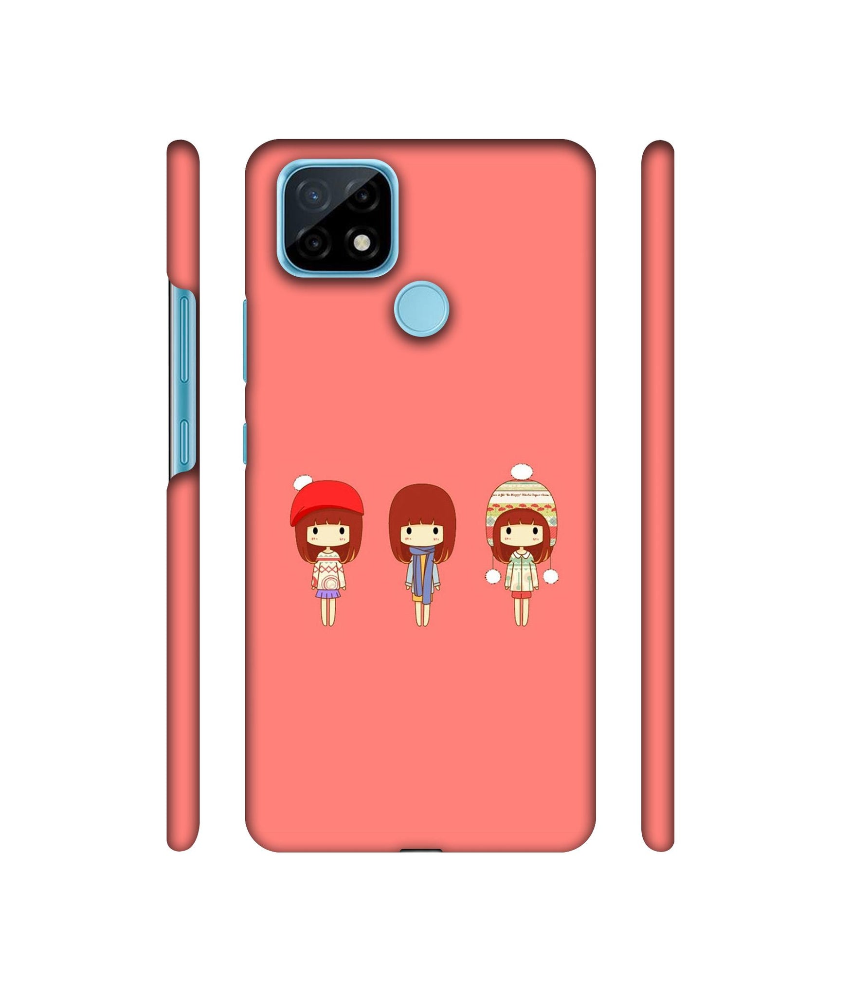 Cute Girls Designer Hard Back Cover for Realme C21