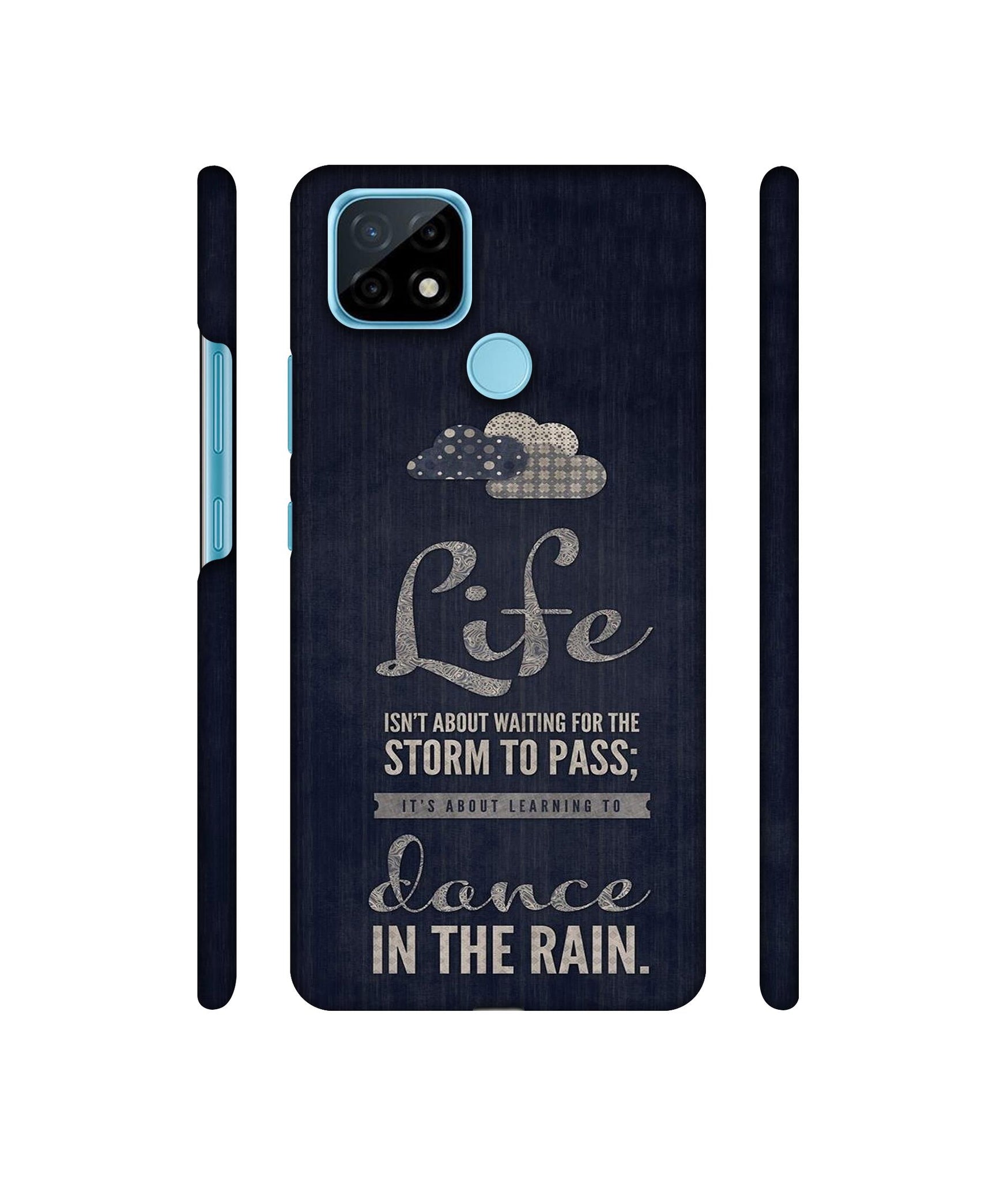 Life in The Rain Designer Hard Back Cover for Realme C21