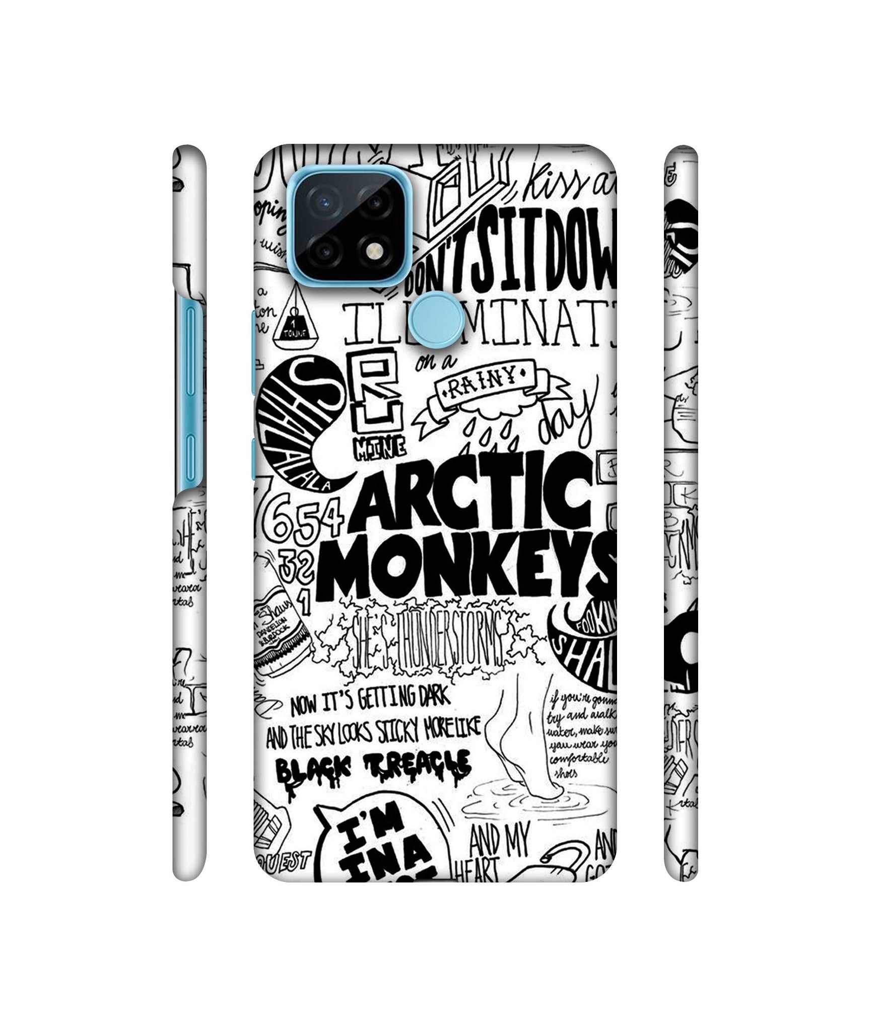 Arctic Monkeys Pattern Designer Hard Back Cover for Realme C21